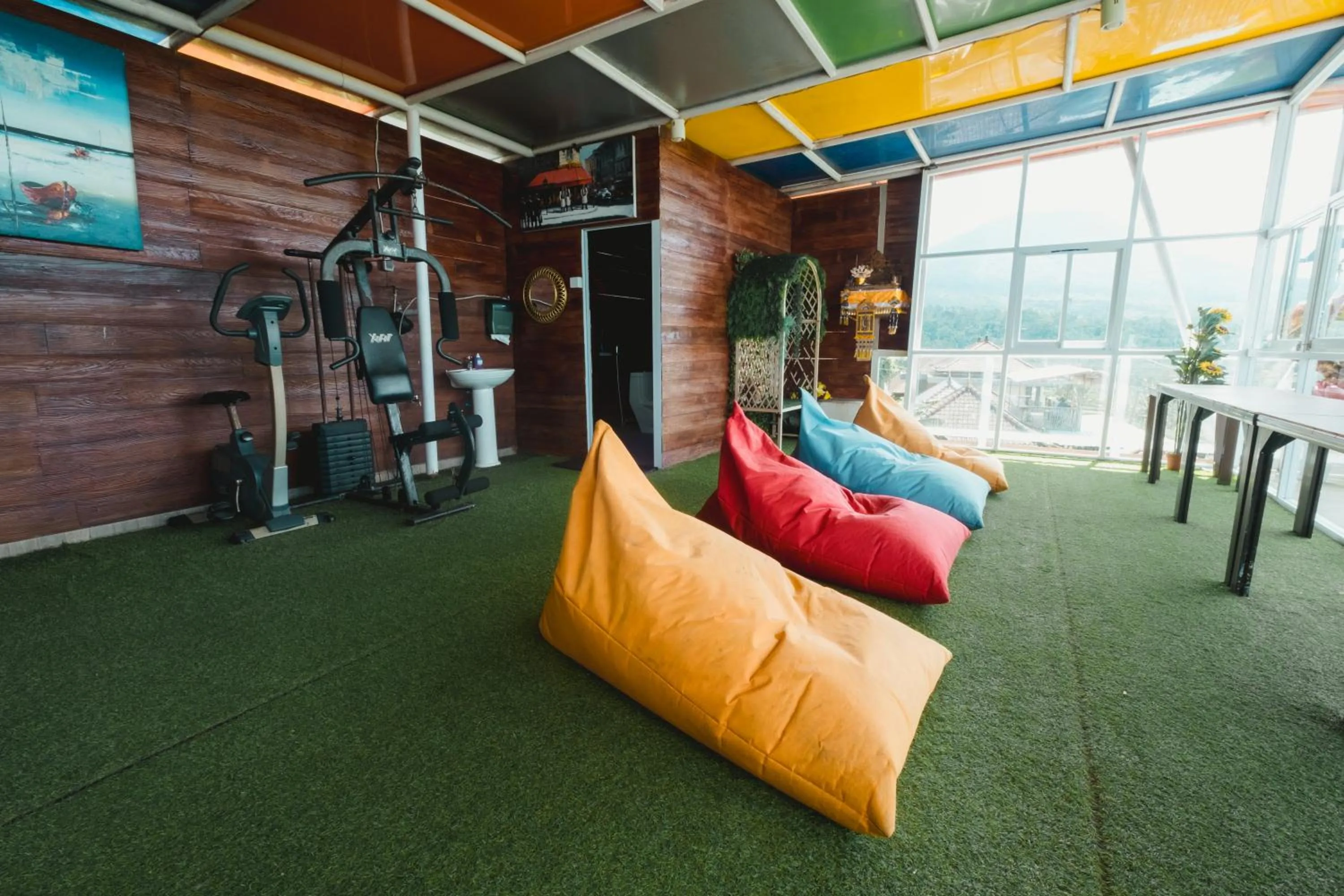 Seating area in Bhuana Agung Villa and Restaurant