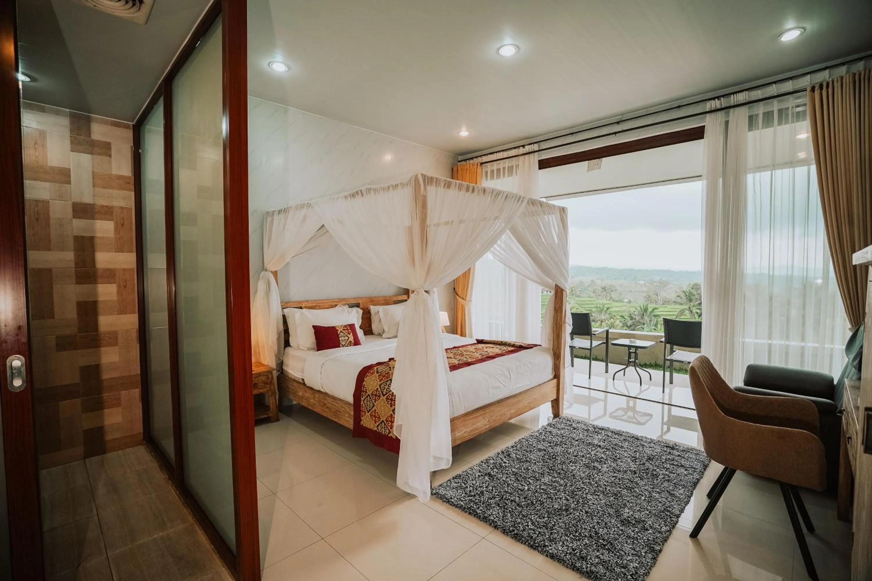 Bedroom, Bed in Bhuana Agung Villa and Restaurant