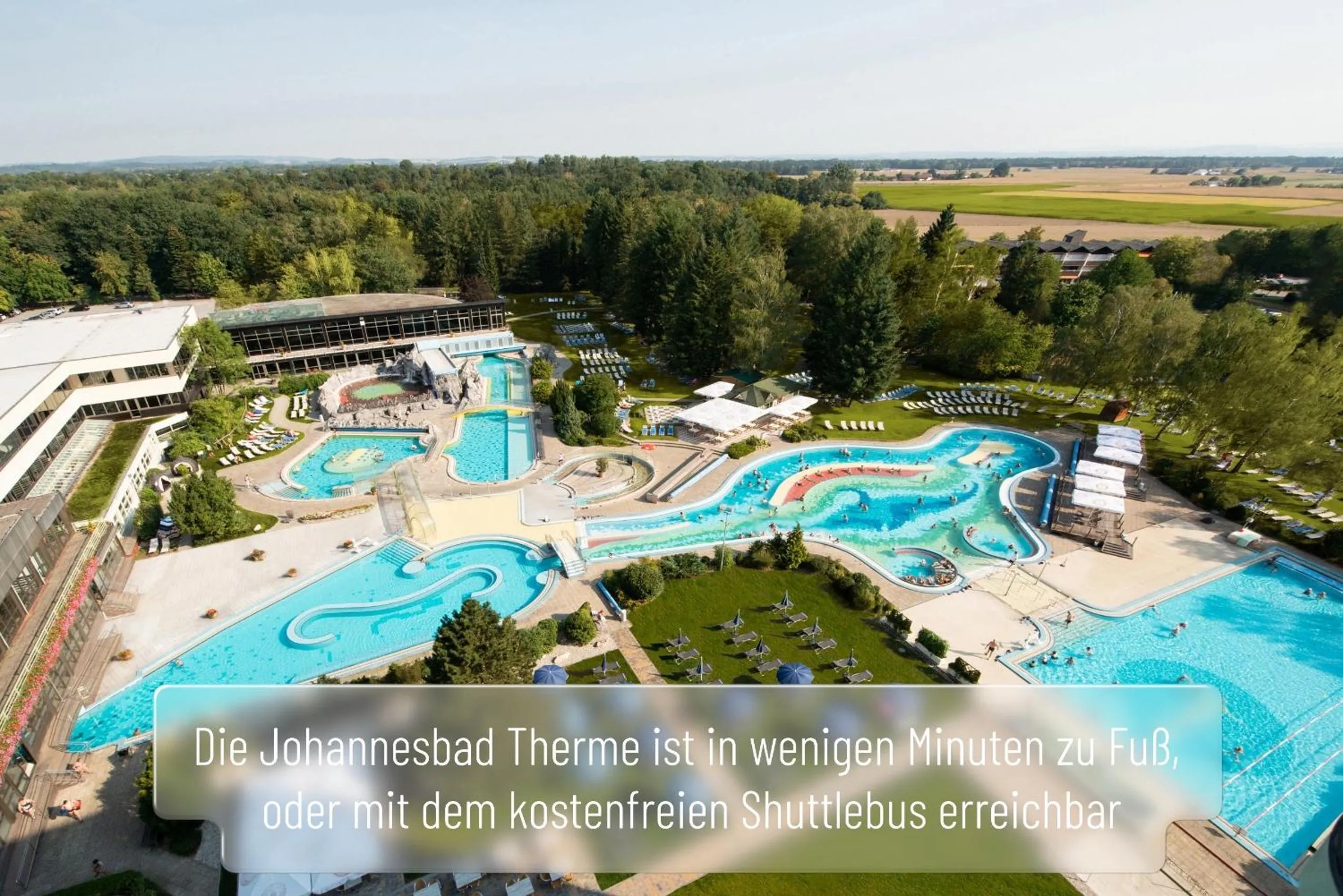 Open Air Bath in Johannesbad Hotel Königshof
