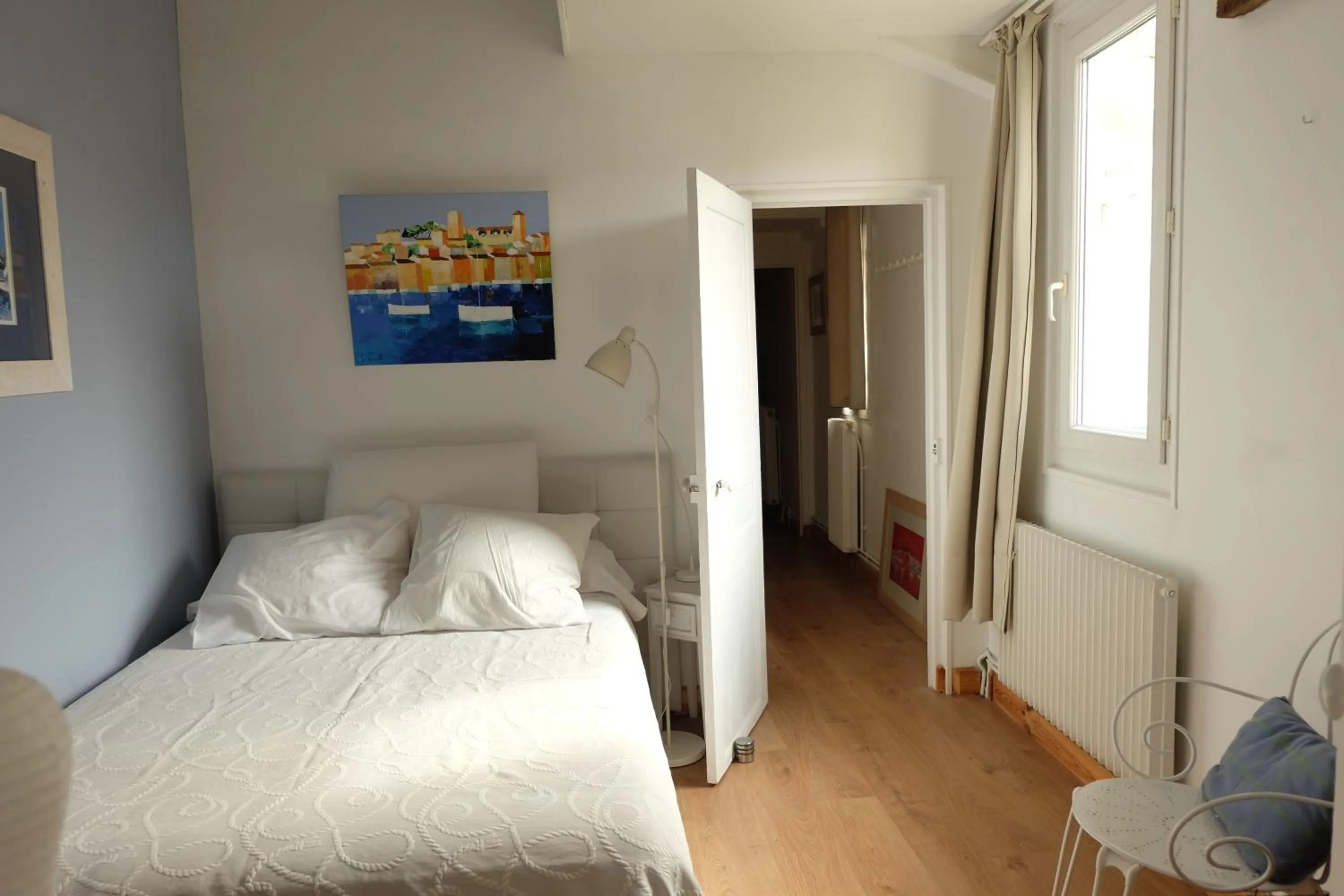 Bed in B&B Le Patio En Ville - Chambres d'hôtes