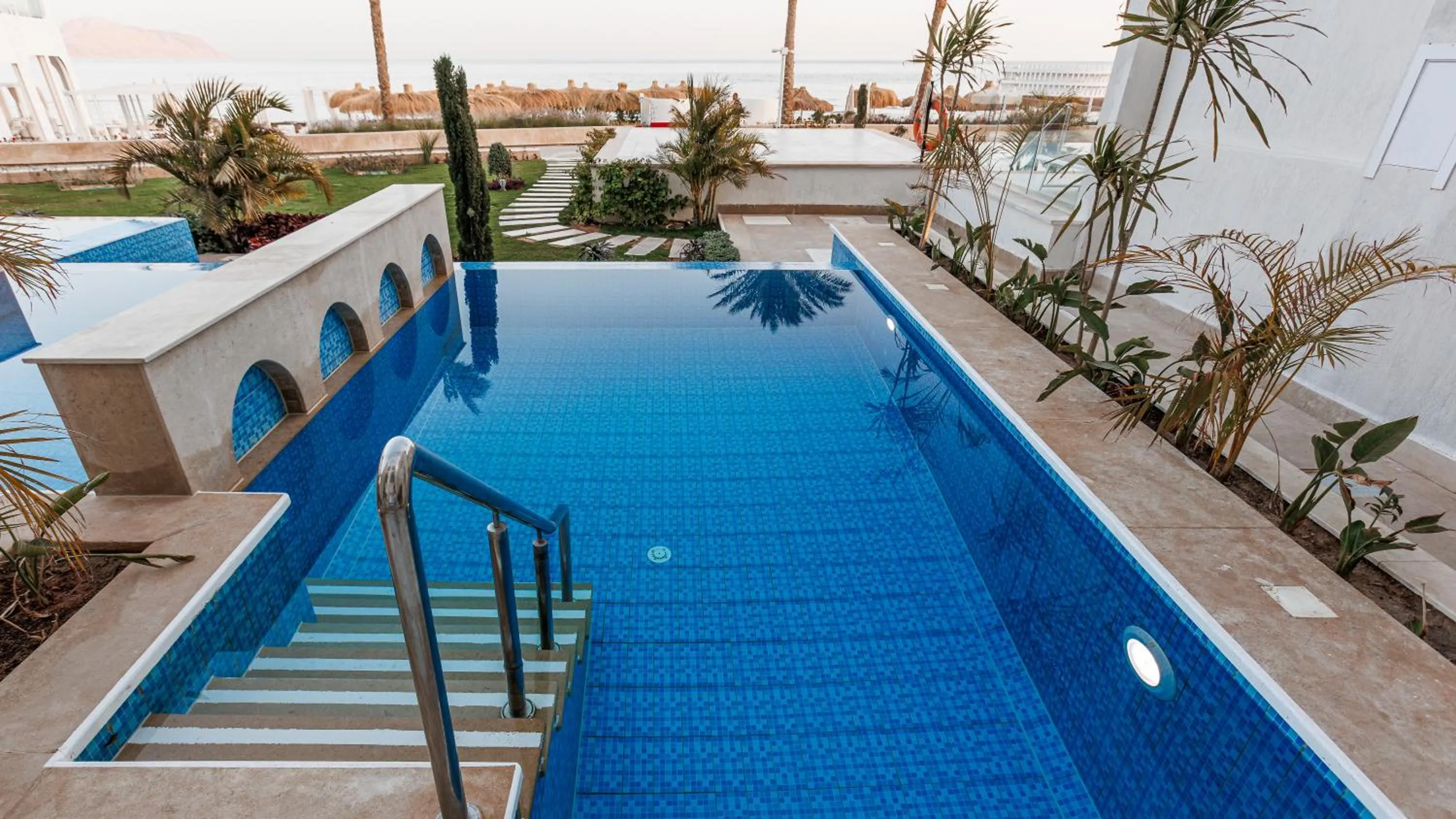 Pool view in Sunrise Remal Beach Resort