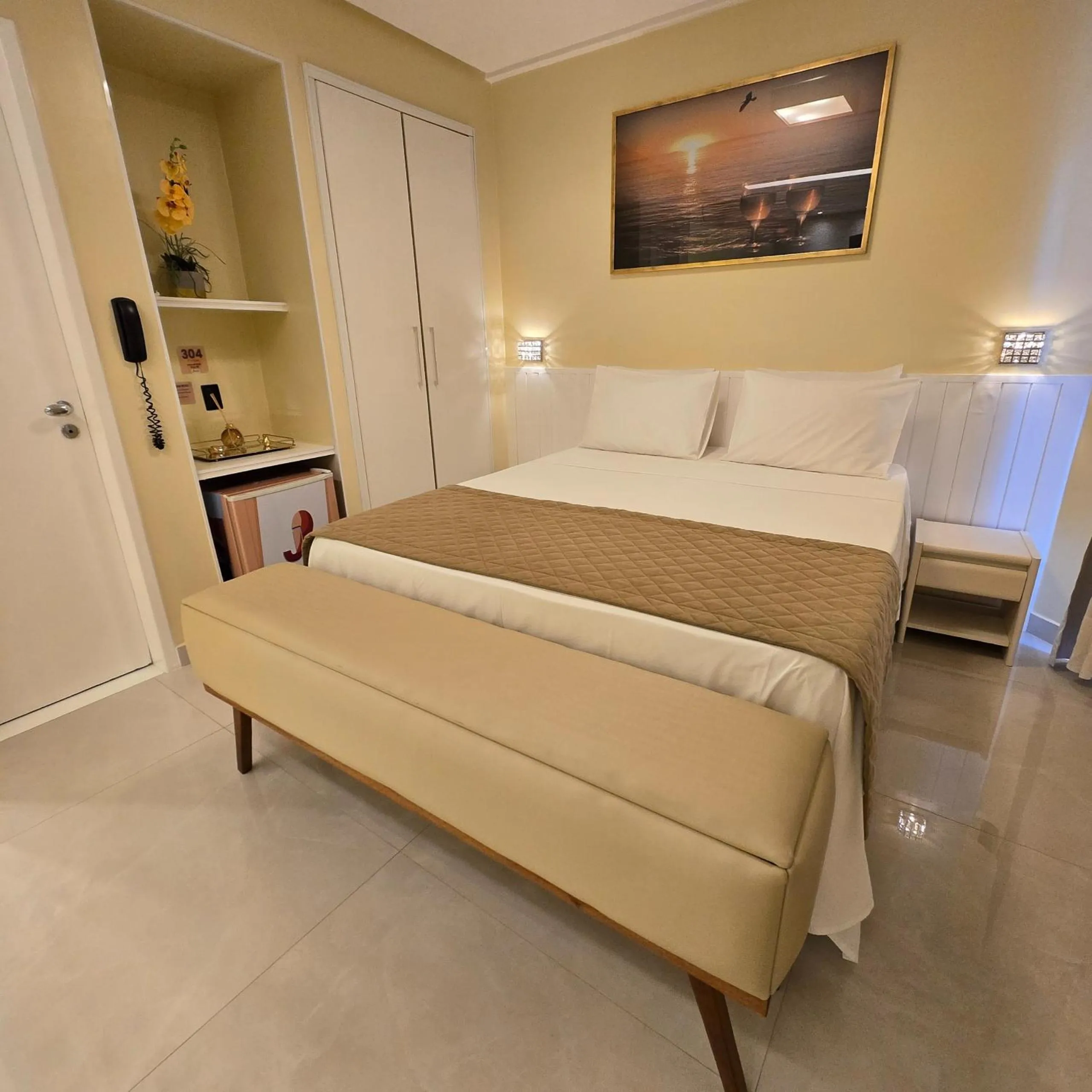 Bed in Jatobá Praia Hotel