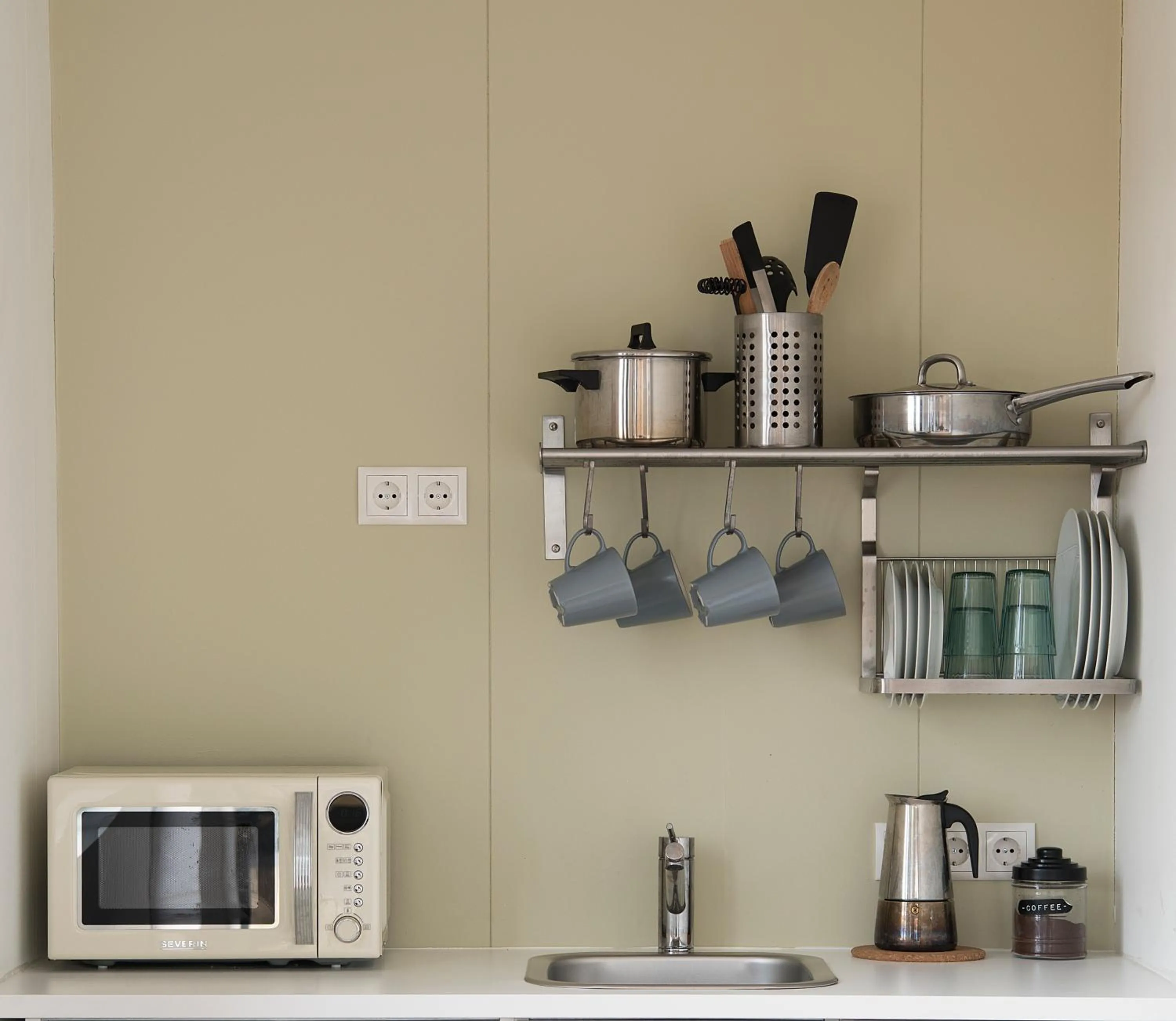 Kitchen or kitchenette in Brú Guesthouse