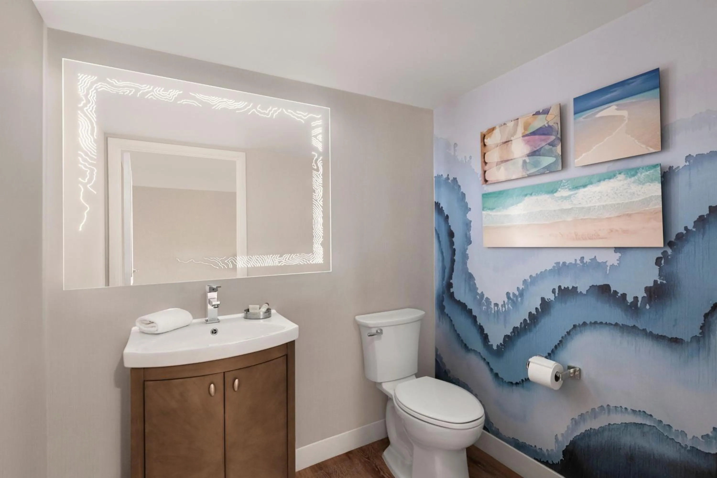 Bathroom in Renaissance Newport Beach Hotel