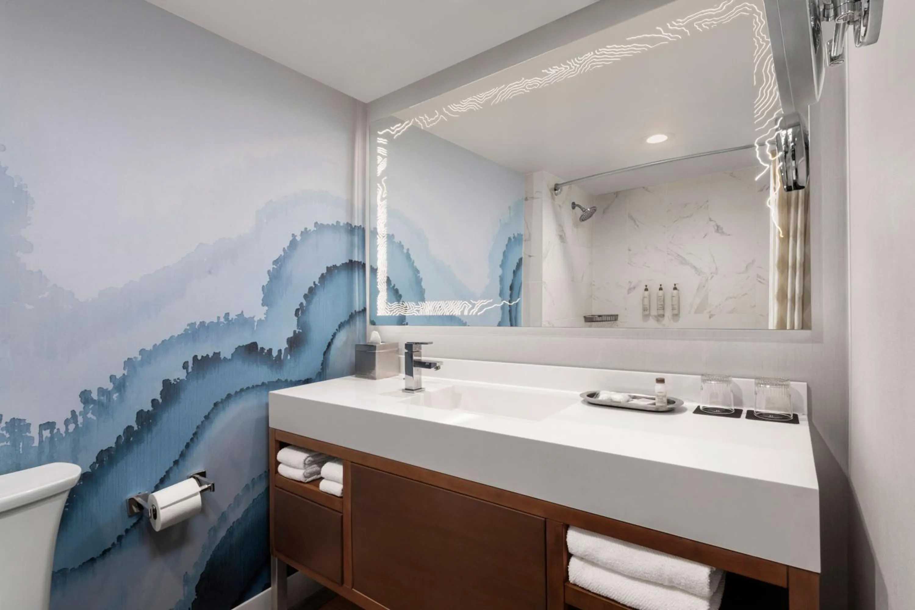 Bathroom in Renaissance Newport Beach Hotel