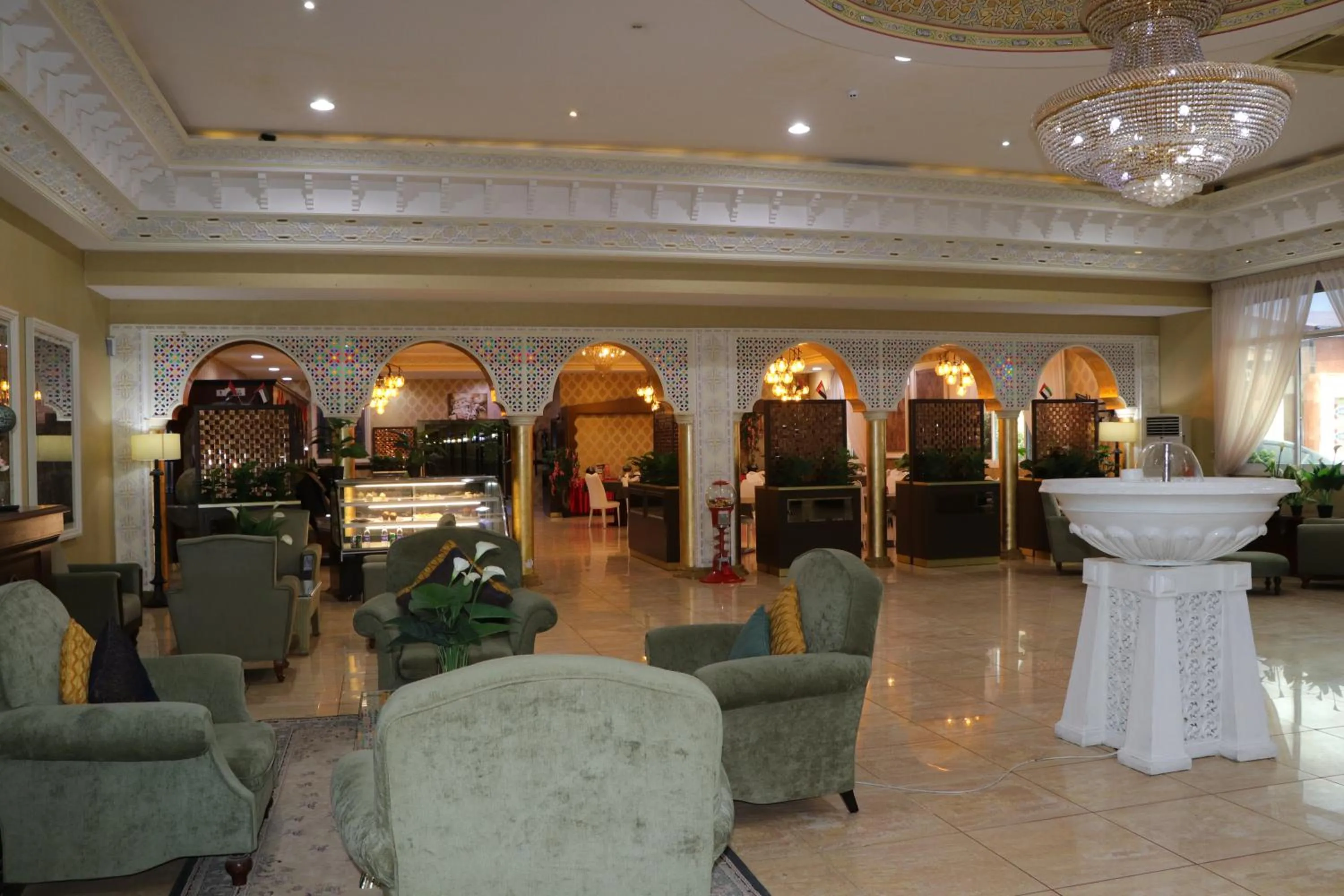 Seating area in Sharjah International Airport Hotel