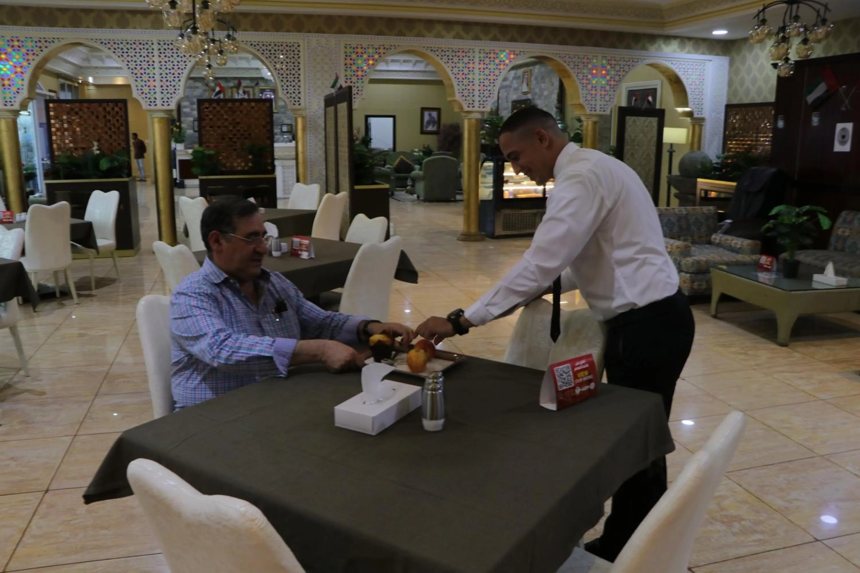 People in Sharjah International Airport Hotel