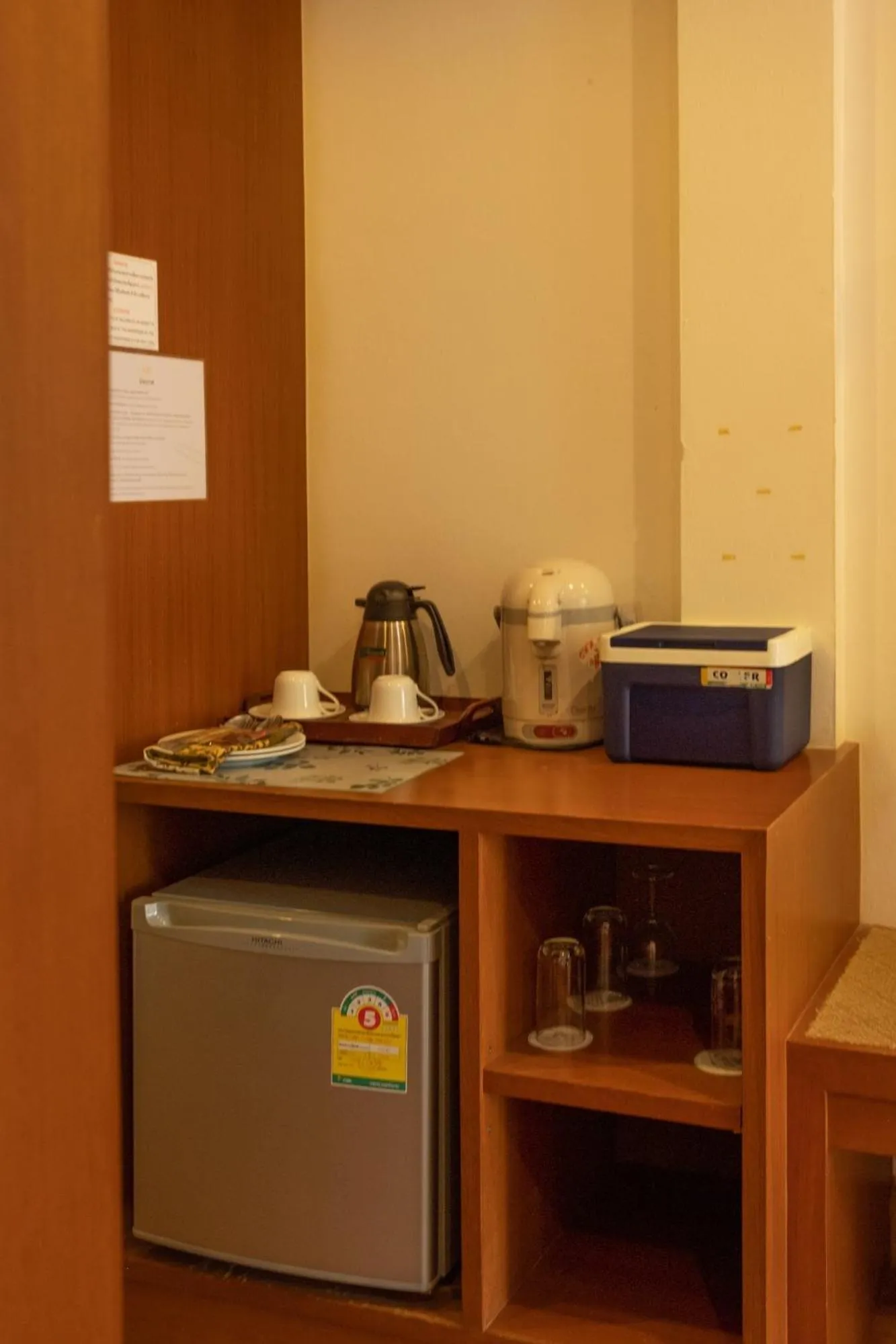 minibar in Sailom Resort Bangsaphan