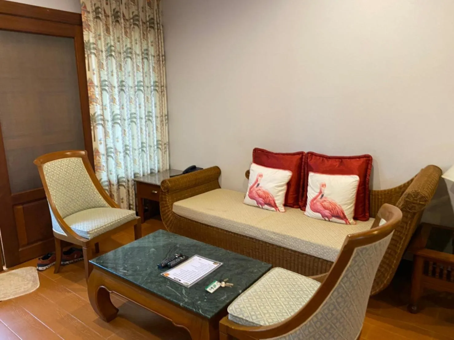 Living room in Sailom Resort Bangsaphan