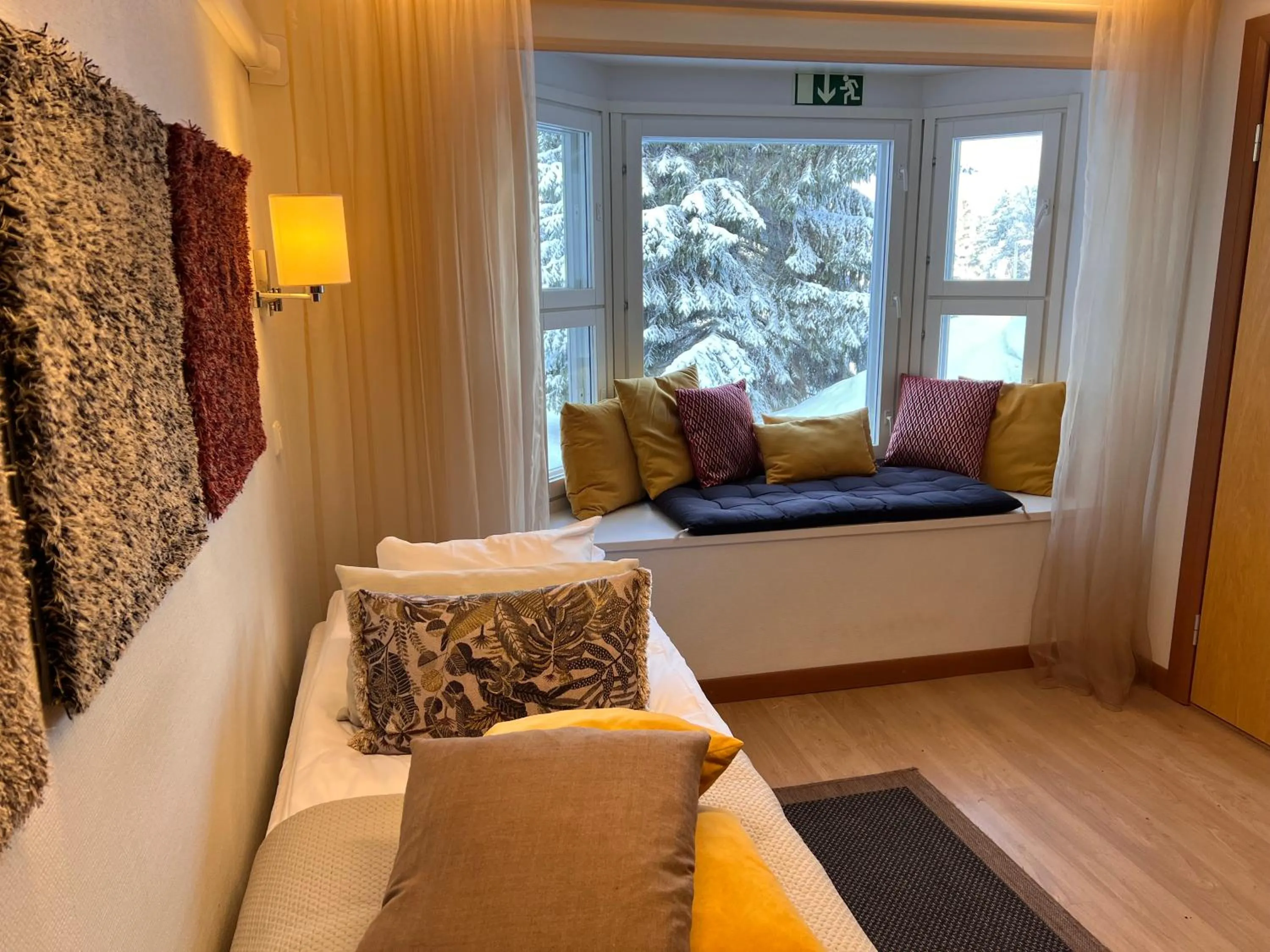 View (from property/room), Bed in Hotel Aateli Lakeside