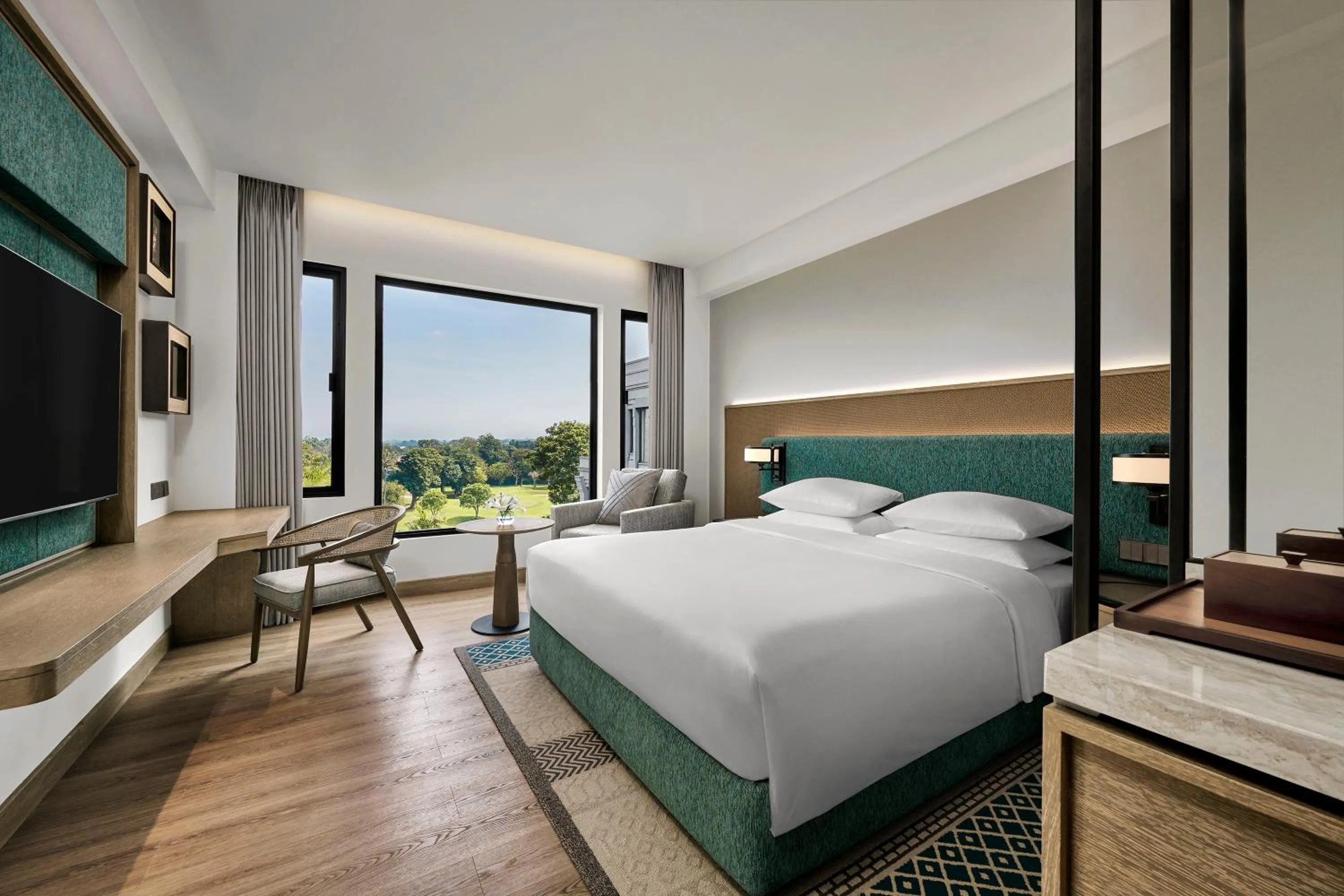 Bed in Hyatt Regency Yogyakarta