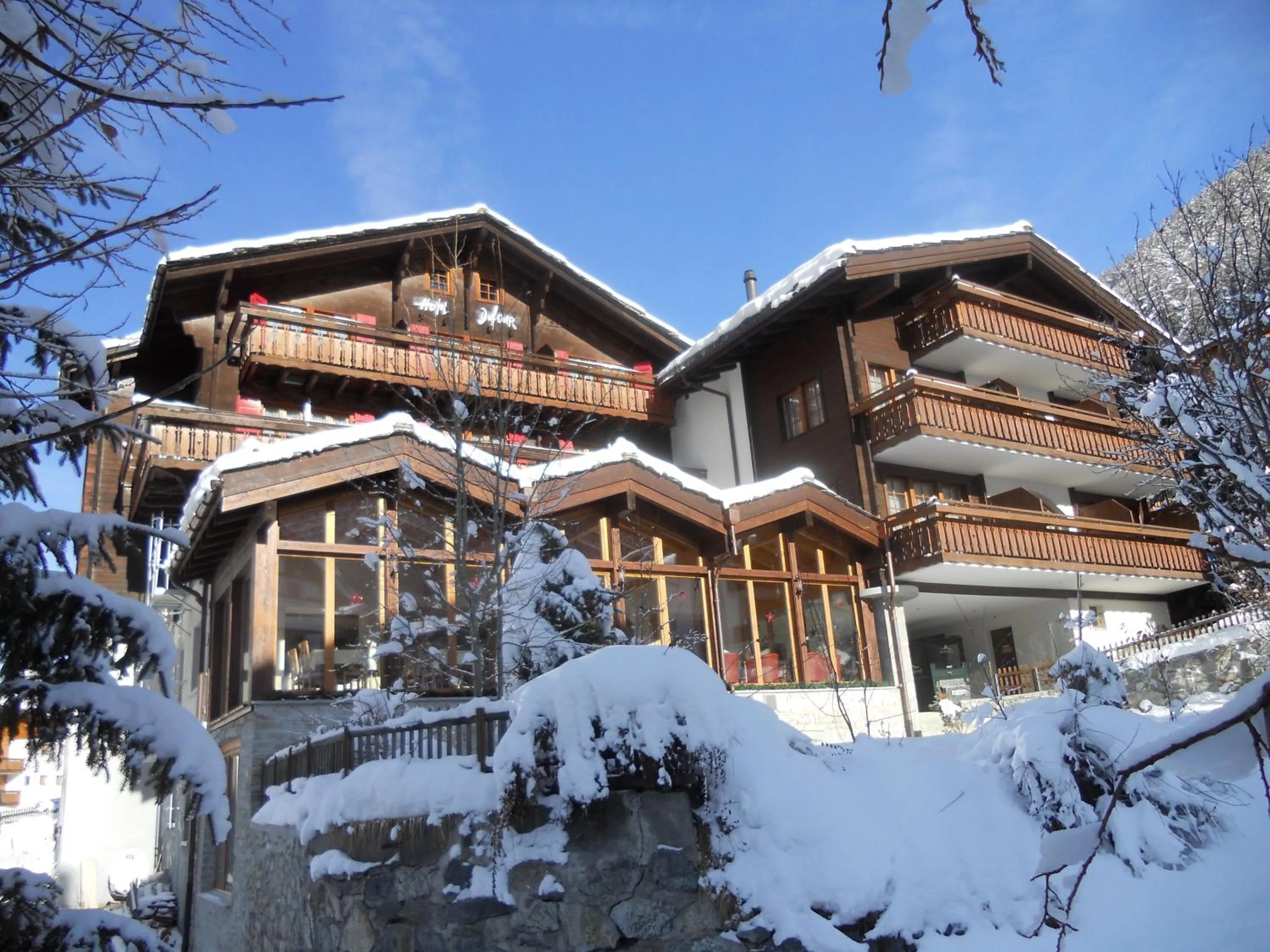 Facade/entrance, Winter in Hotel Dufour Chalet - Adults only