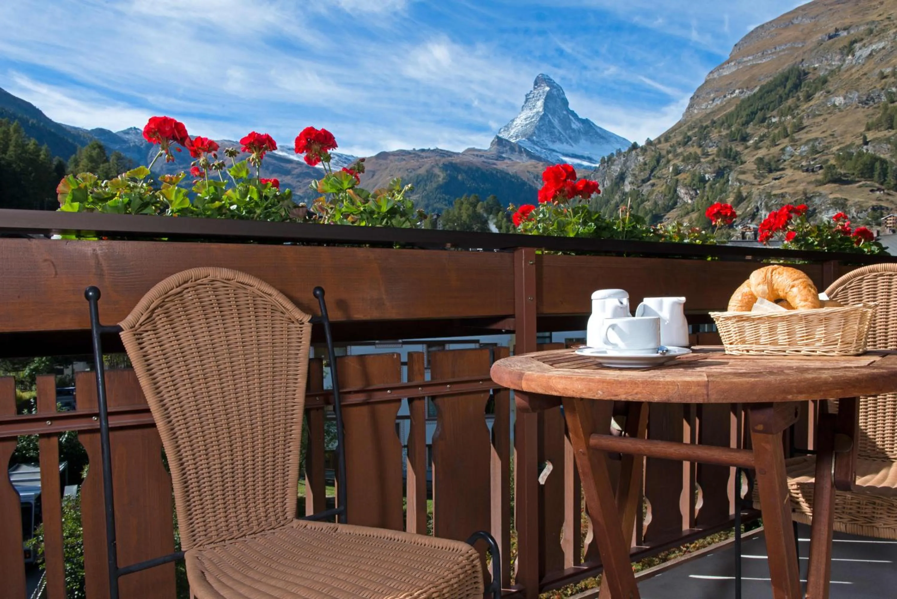 Landmark view, Balcony/Terrace in Hotel Dufour Chalet - Adults only