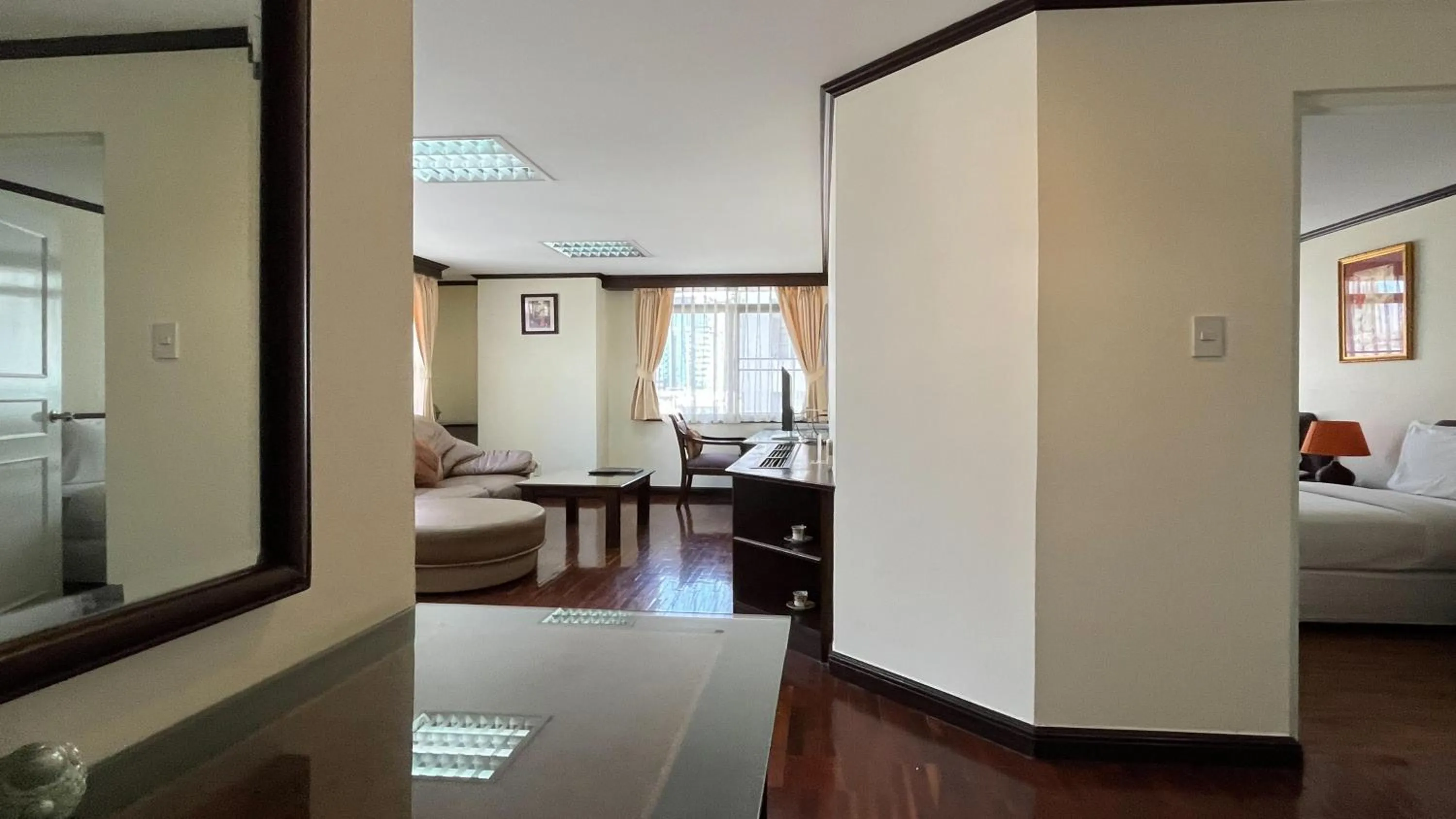 Living room, Bed in Yellow Ribbon Hills Boutique Suites