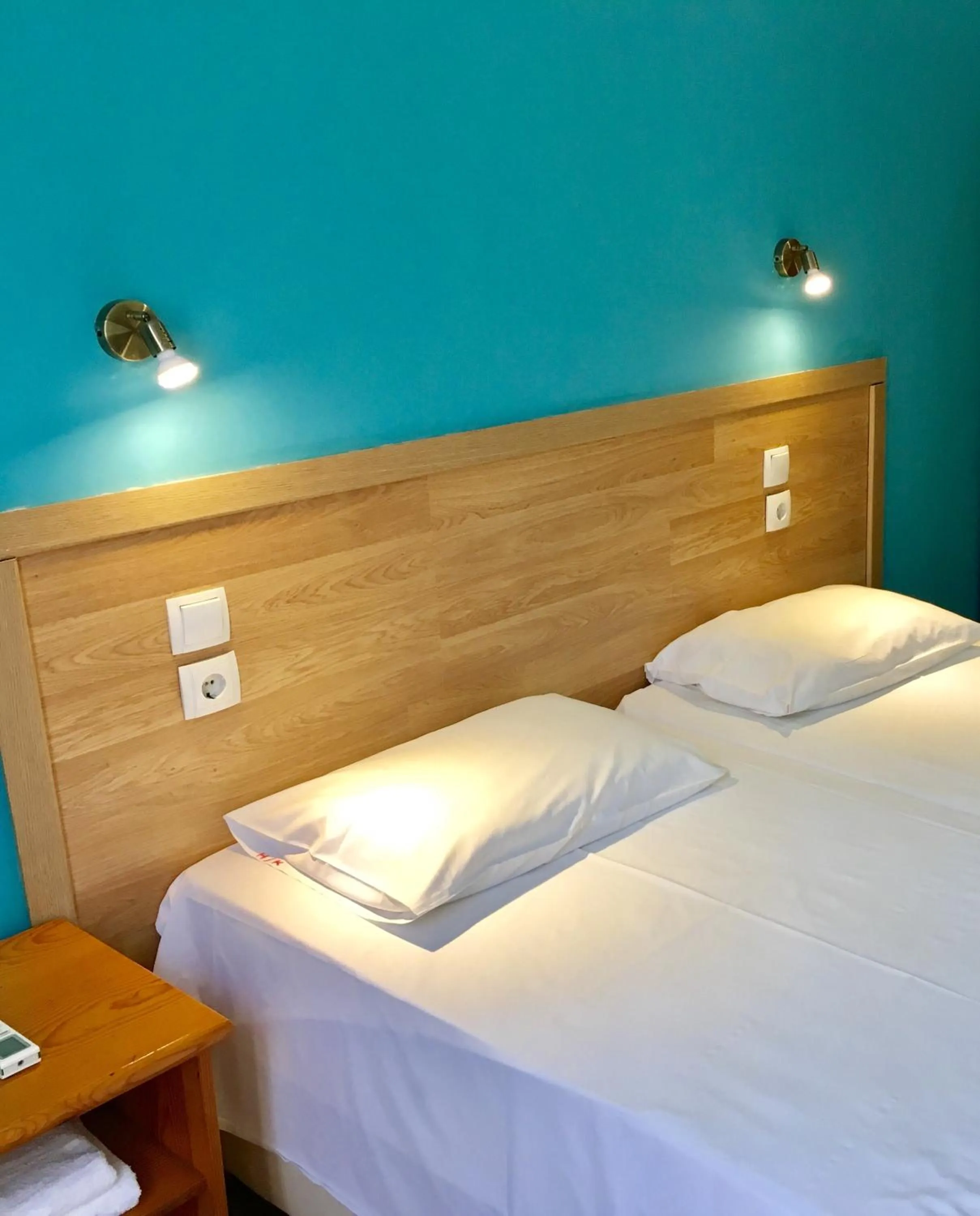 Bed in Hotel Kastoria