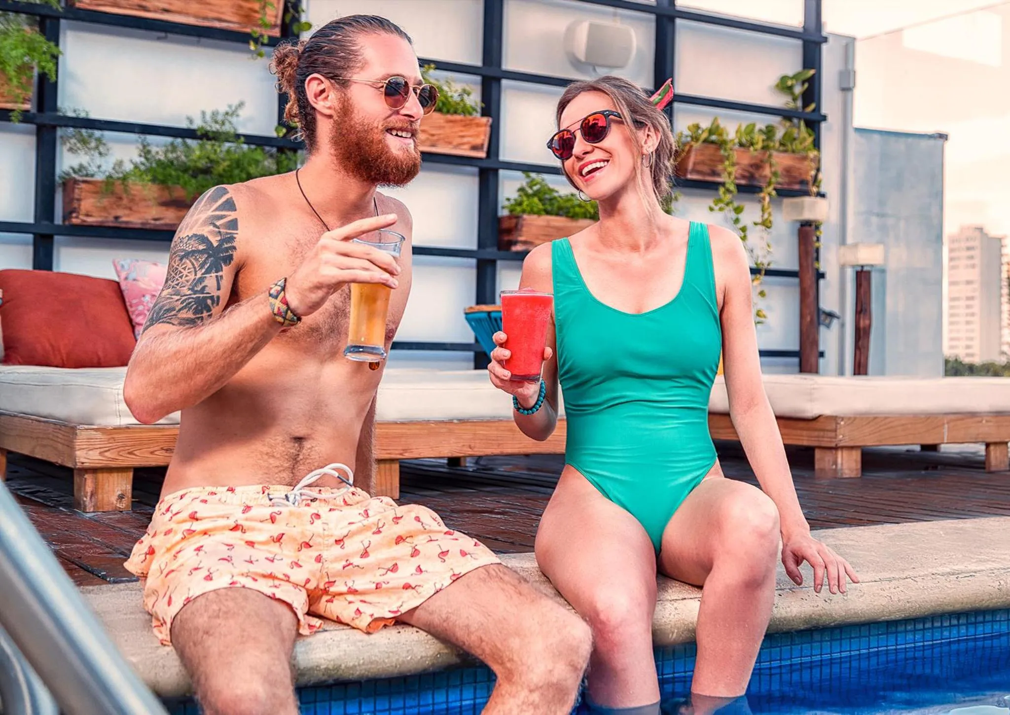 People in Nomads Hotel & Rooftop Pool Cancun