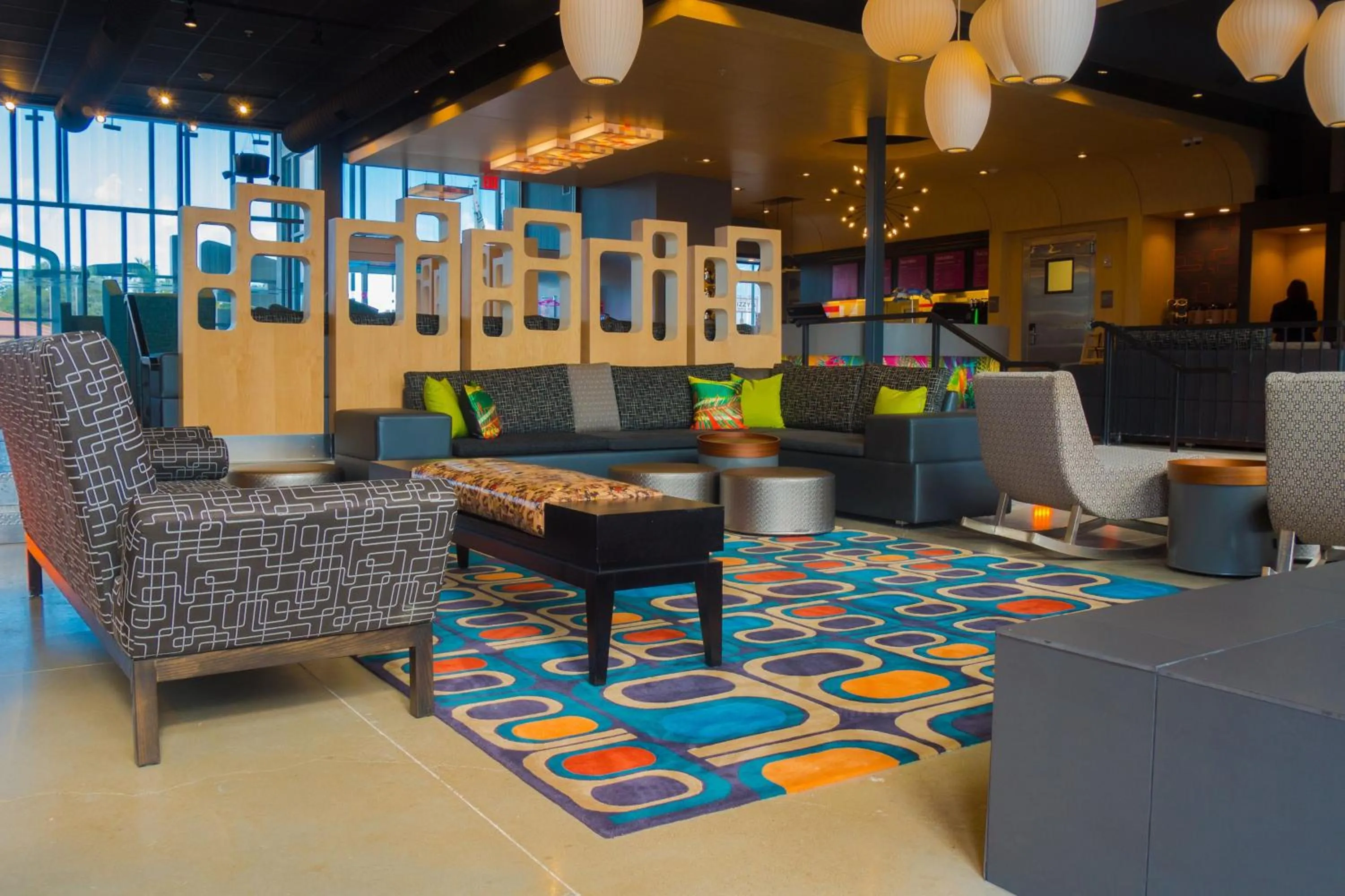 Lounge or bar in Aloft Corpus Christi