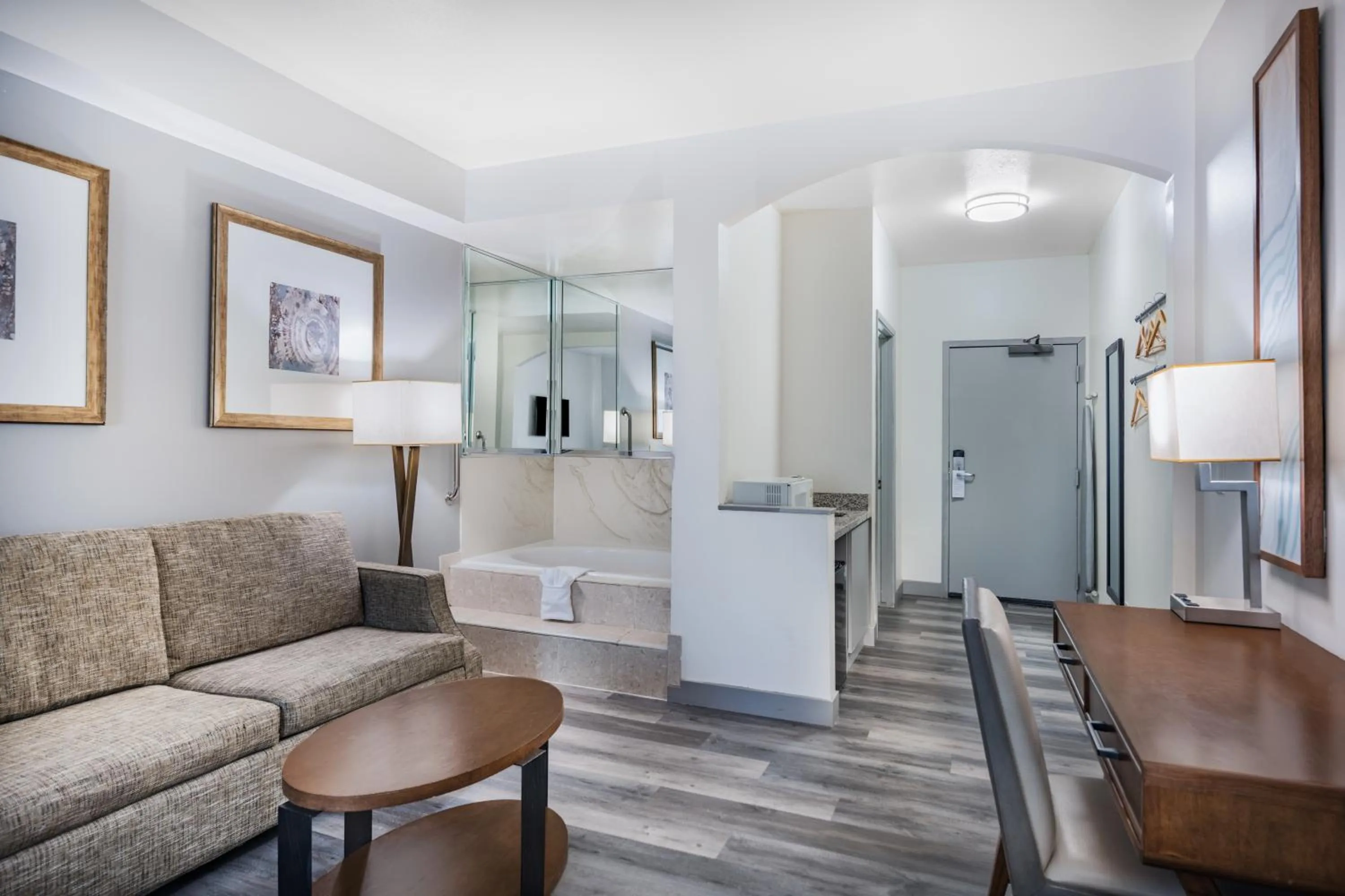 Living room in Ramada by Wyndham Bakersfield