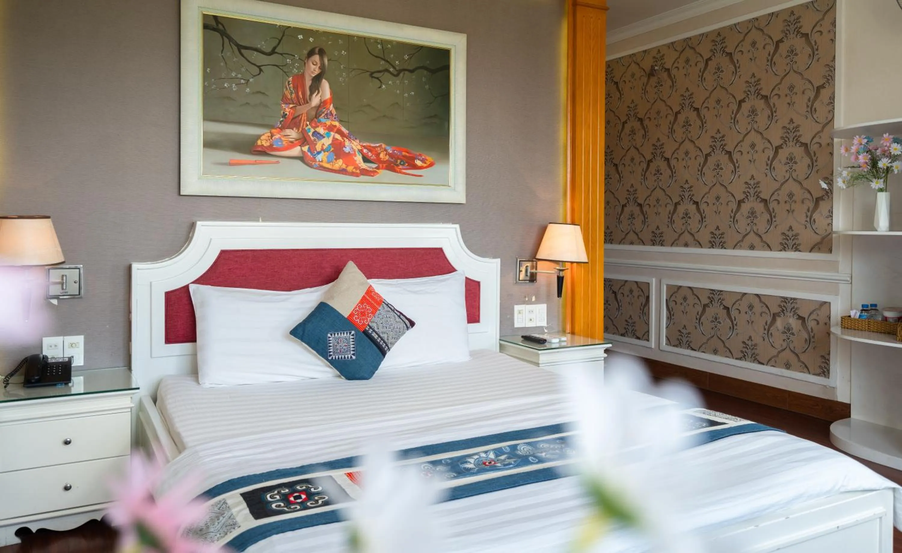 Bed in Anh Dao Hotel