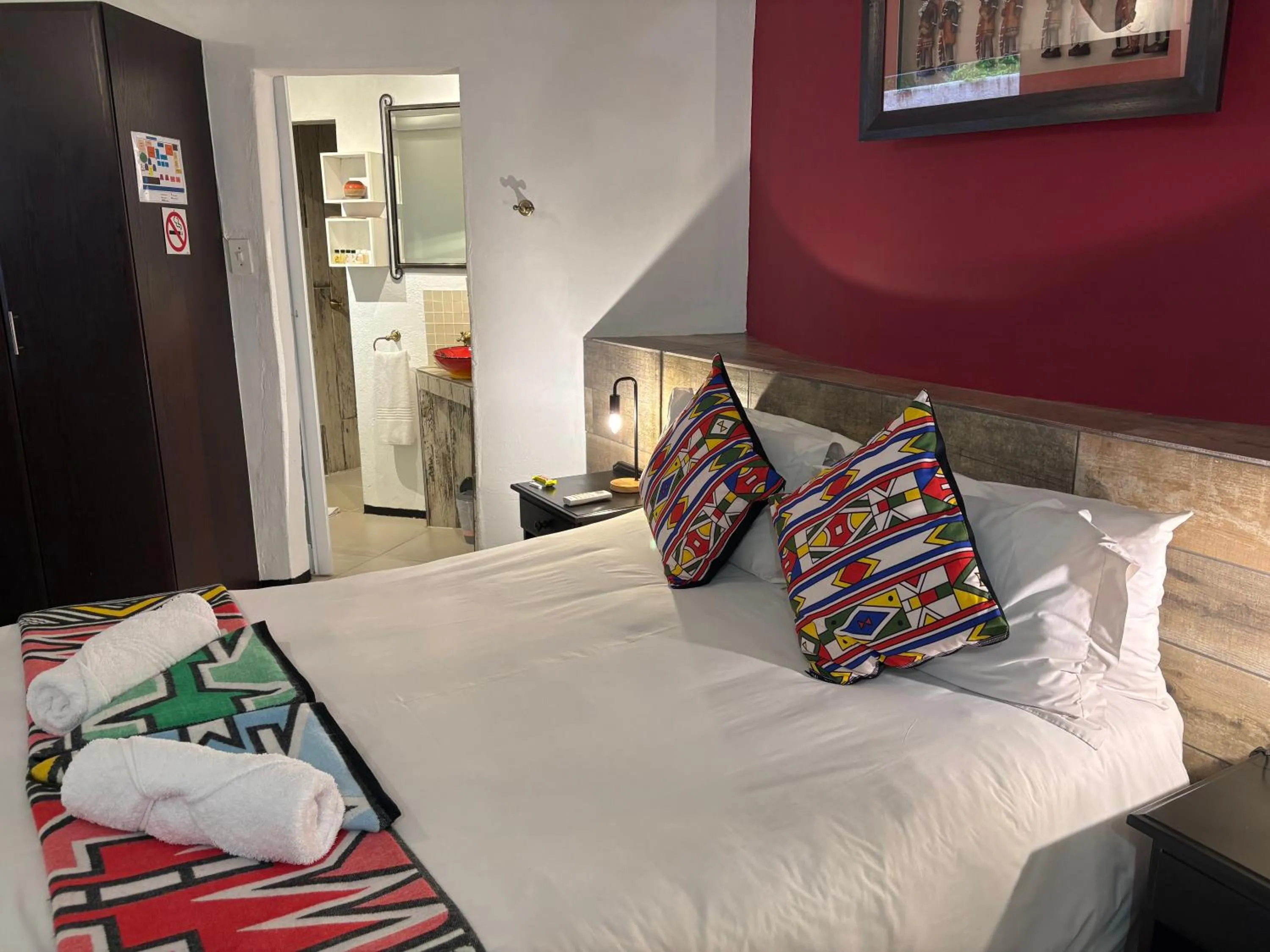 Bed in Sabie River Bush Lodge