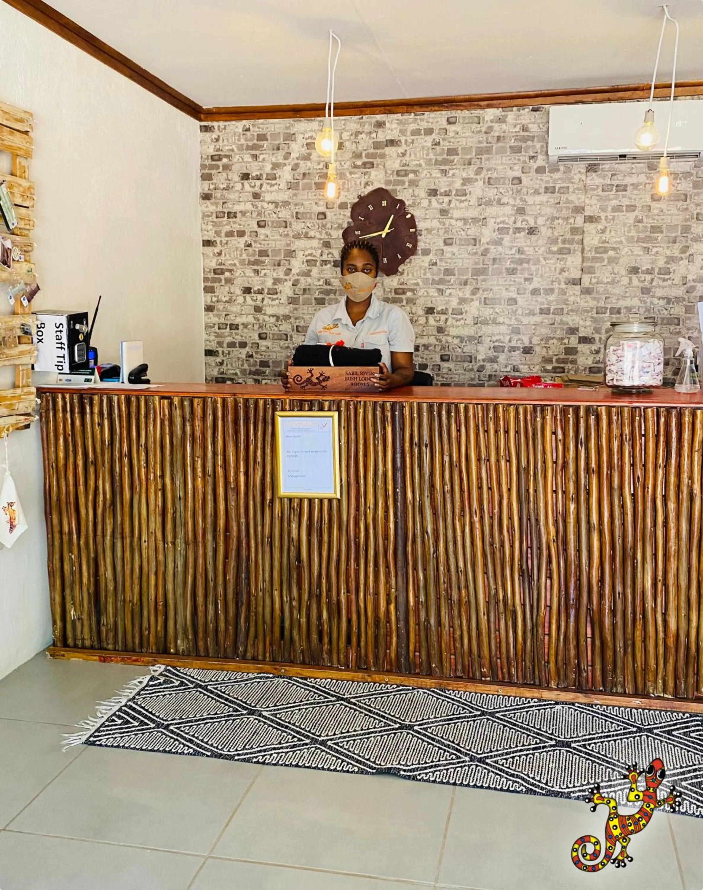 Lobby or reception in Sabie River Bush Lodge