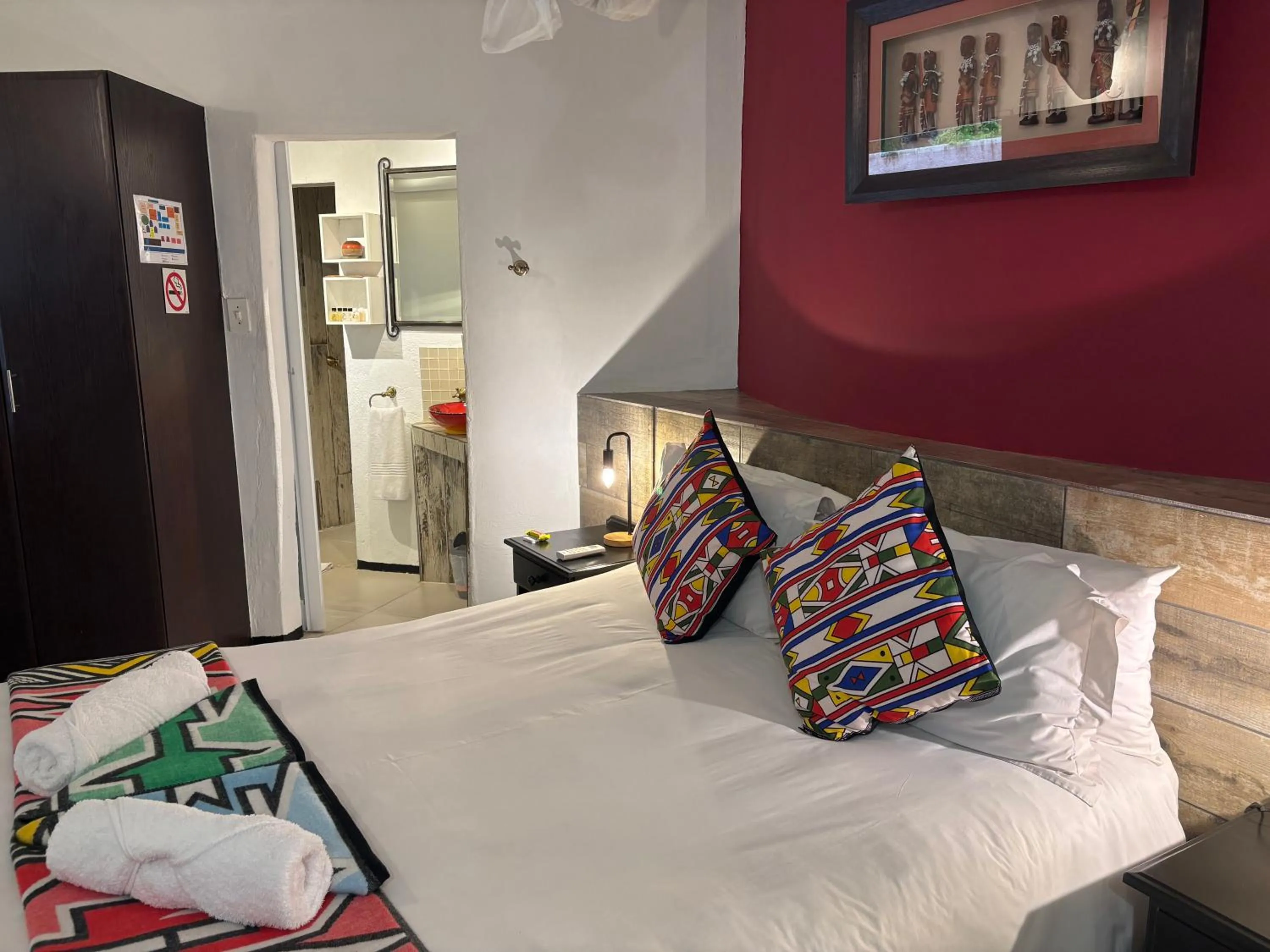 Bed in Sabie River Bush Lodge