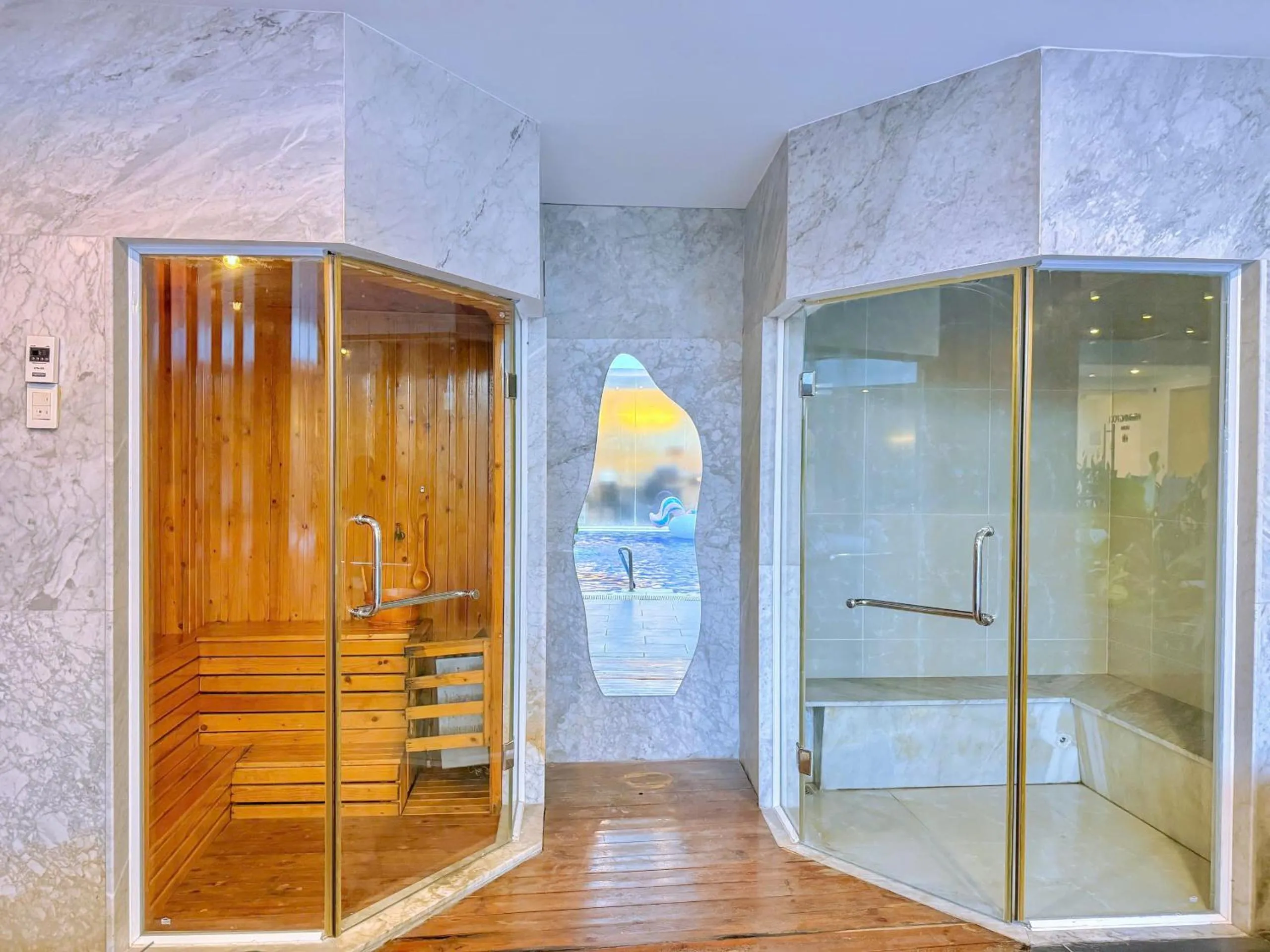 Sauna in Hese Boutique Hotel & Apartment