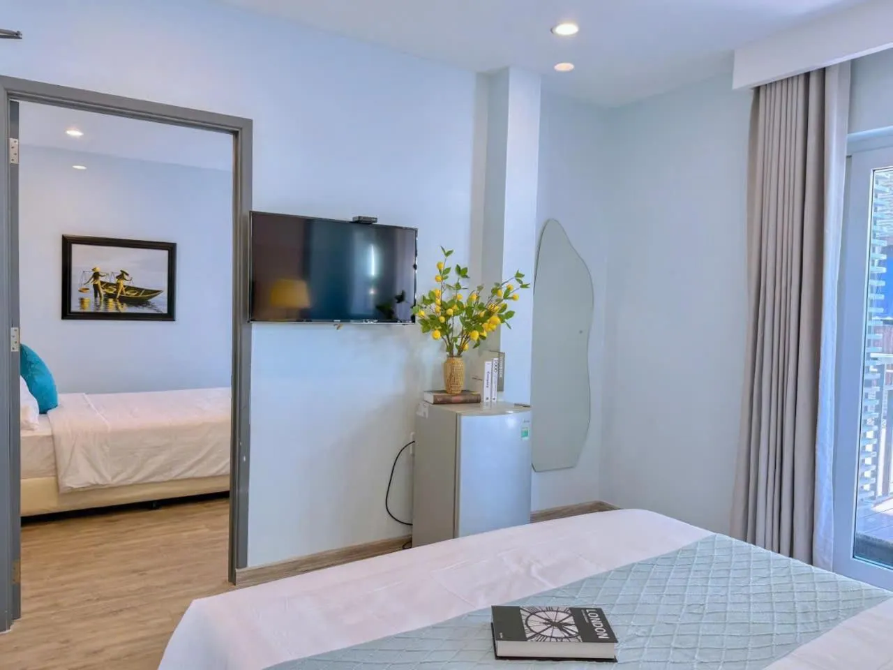 Bed in The Wind Mountainside Hotel