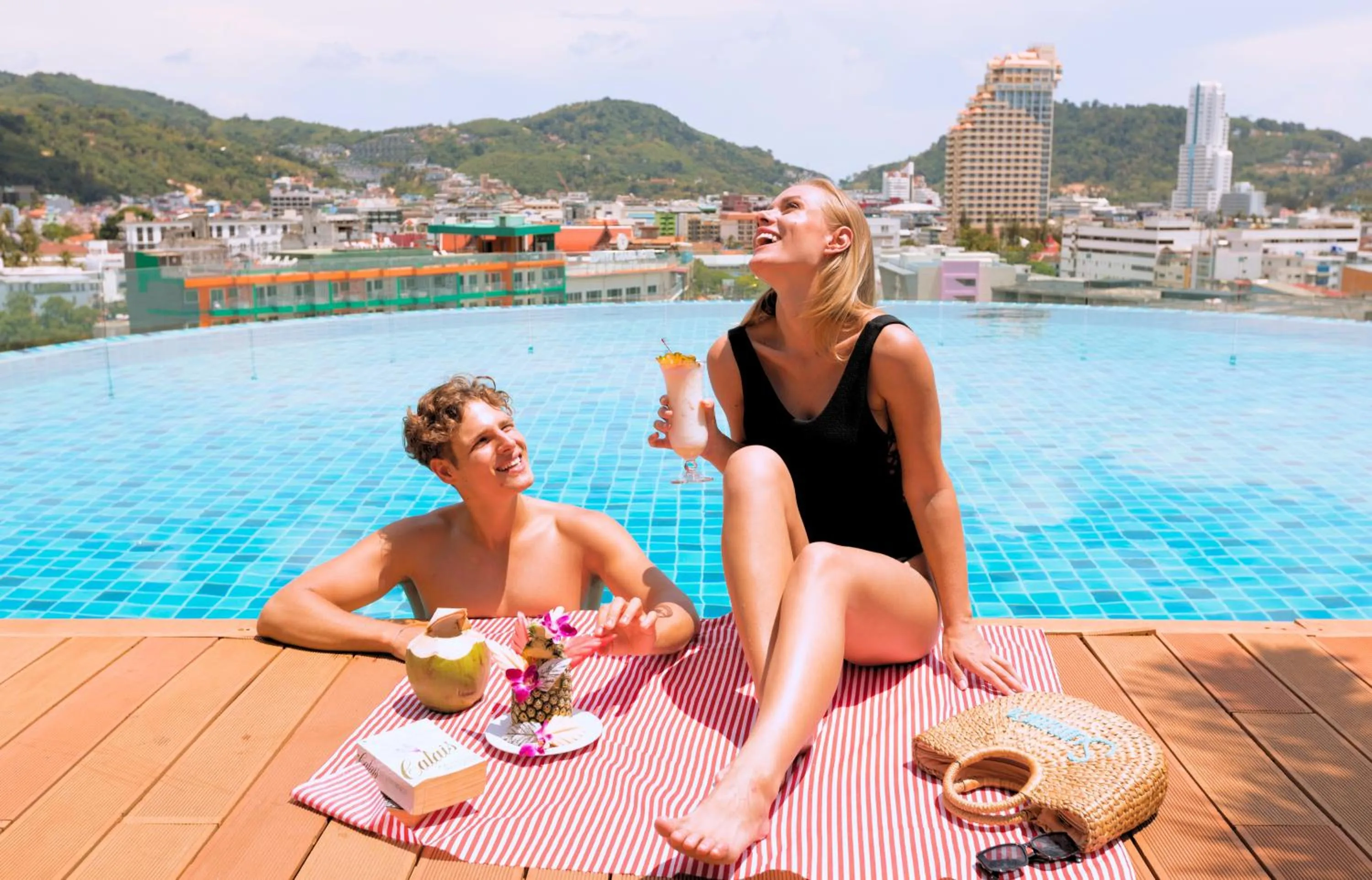 Pool view in The Marina Phuket Hotel