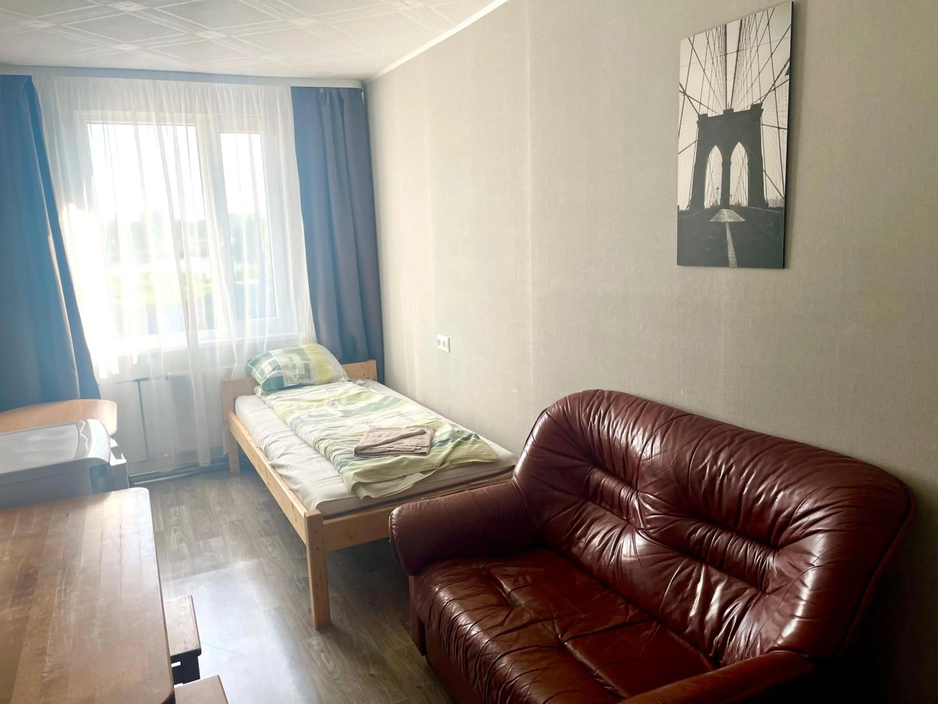 Bed in Riverside Motel Jelgava