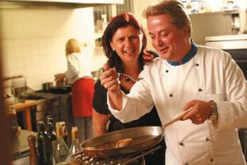 People in Hotel Restaurant Pusswald