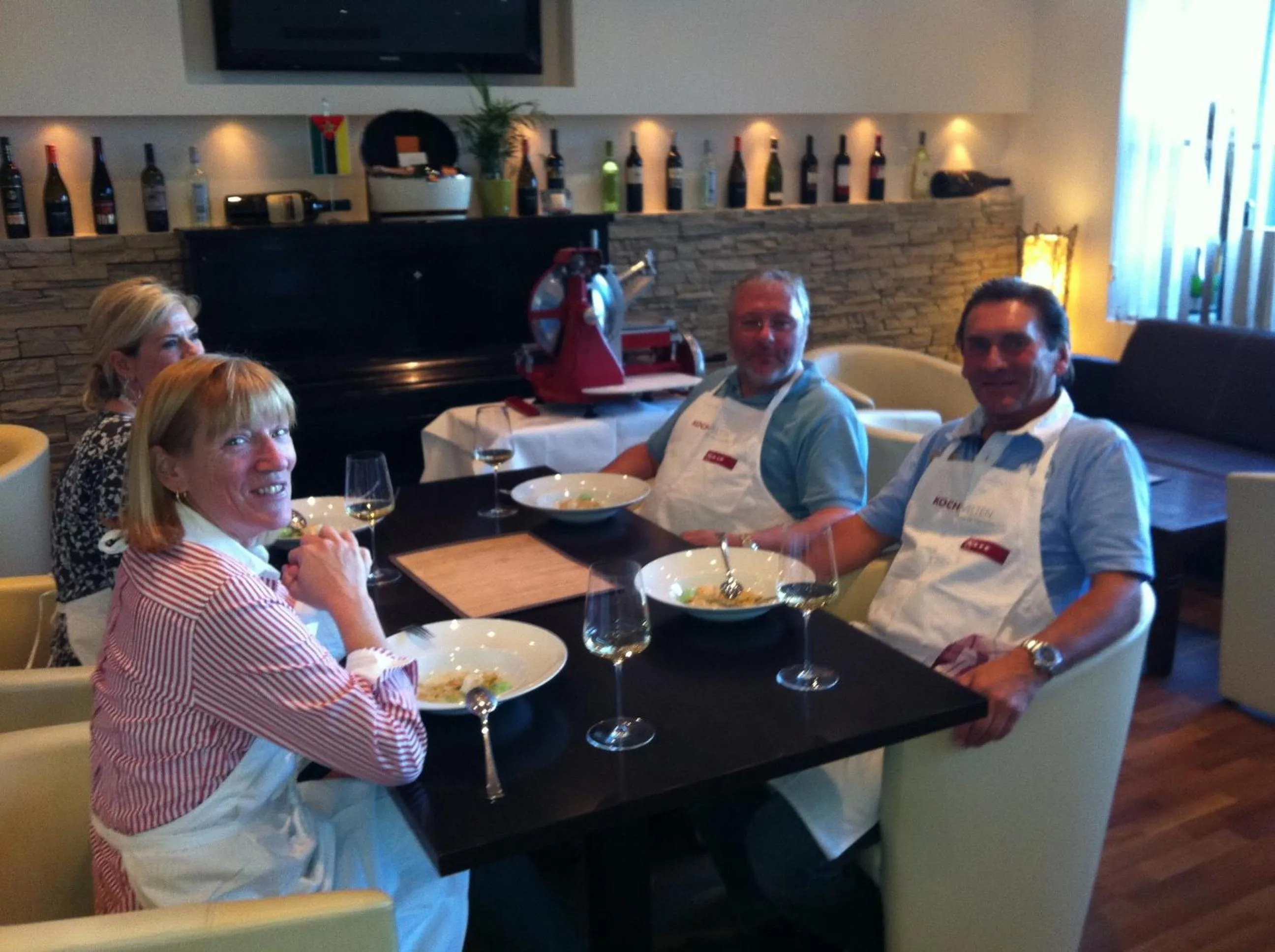 People in Hotel Restaurant Pusswald