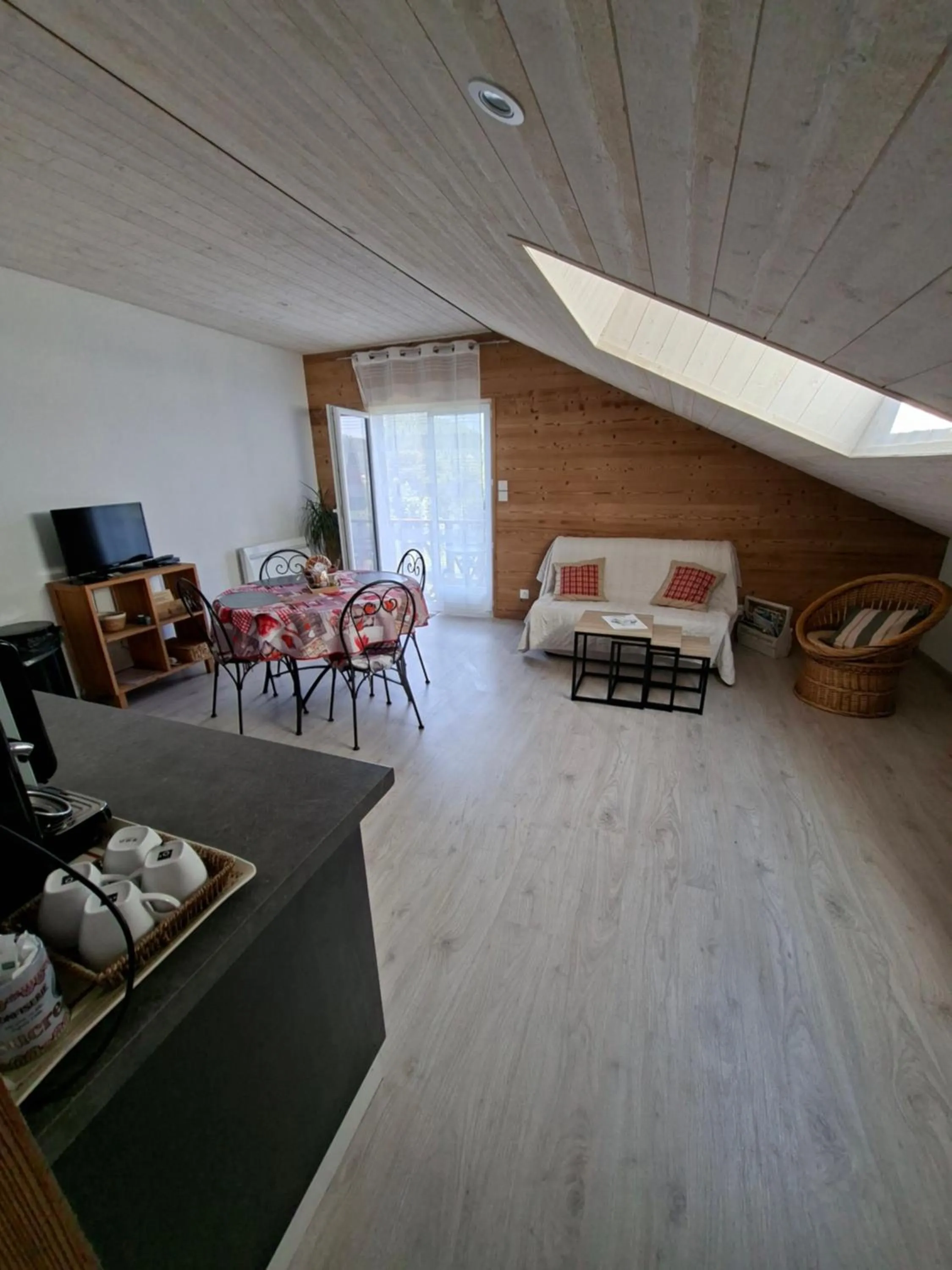 Living room in appartement indépendant chalet "les Ormes"