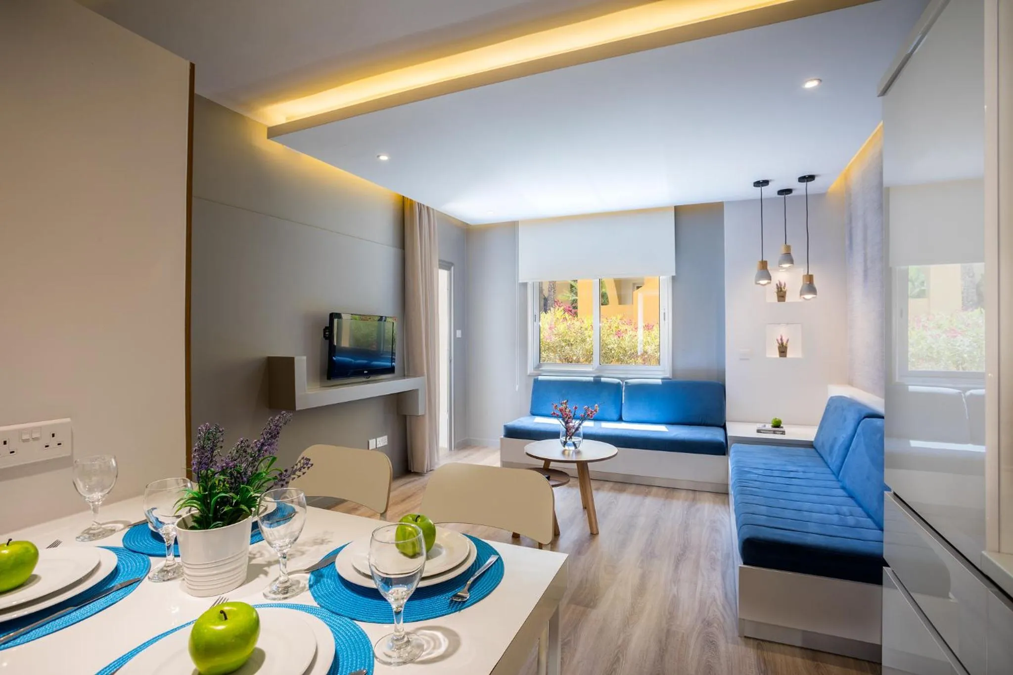 Living room in Malama Beach Holiday Village