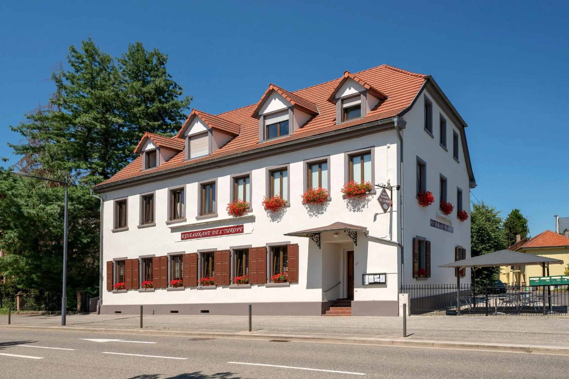 Double Room with Garden View - single occupancy in Hotel Restaurant de l'Europe