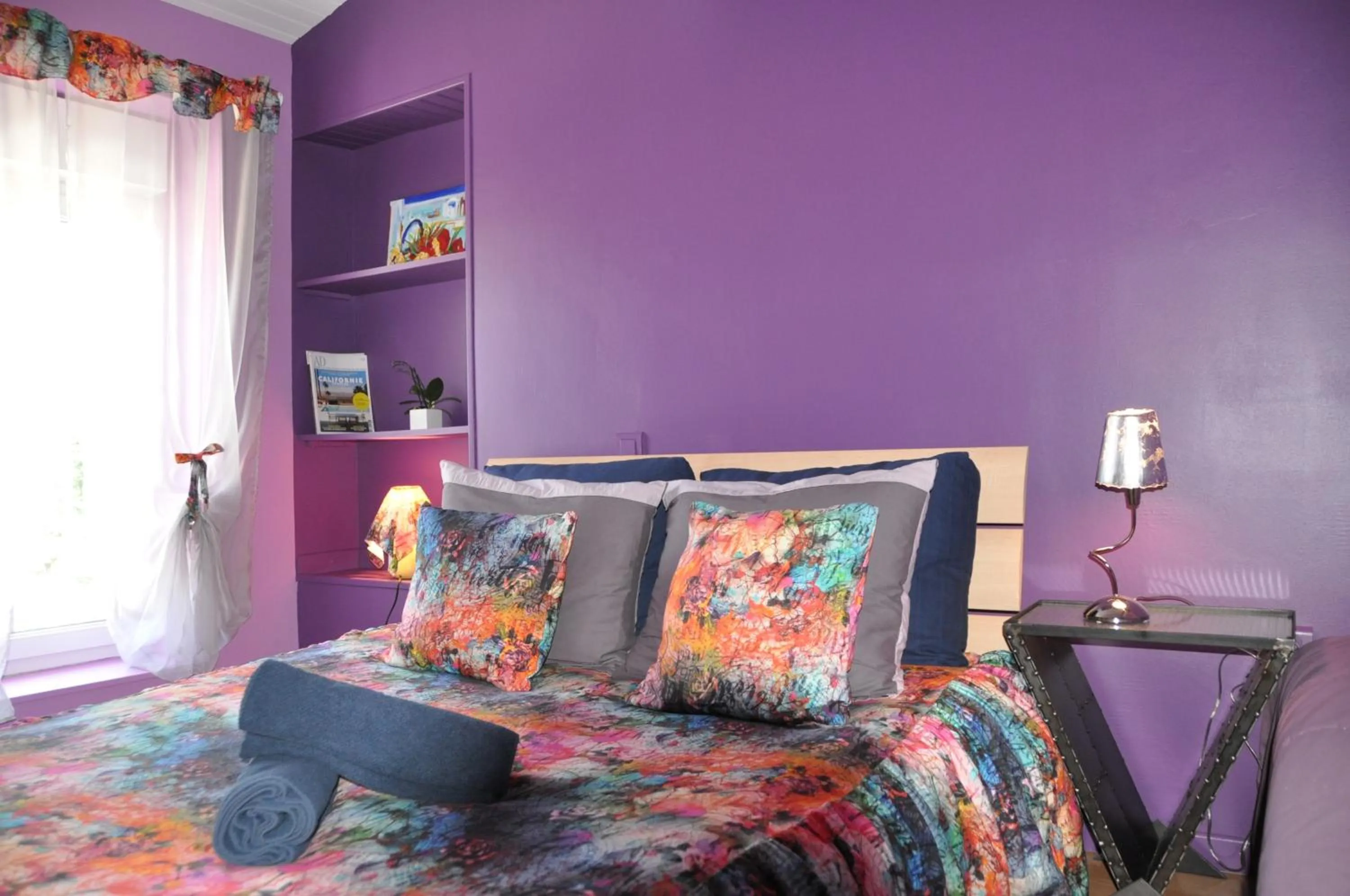 Bed in Chambre d'hôtes Sauternais