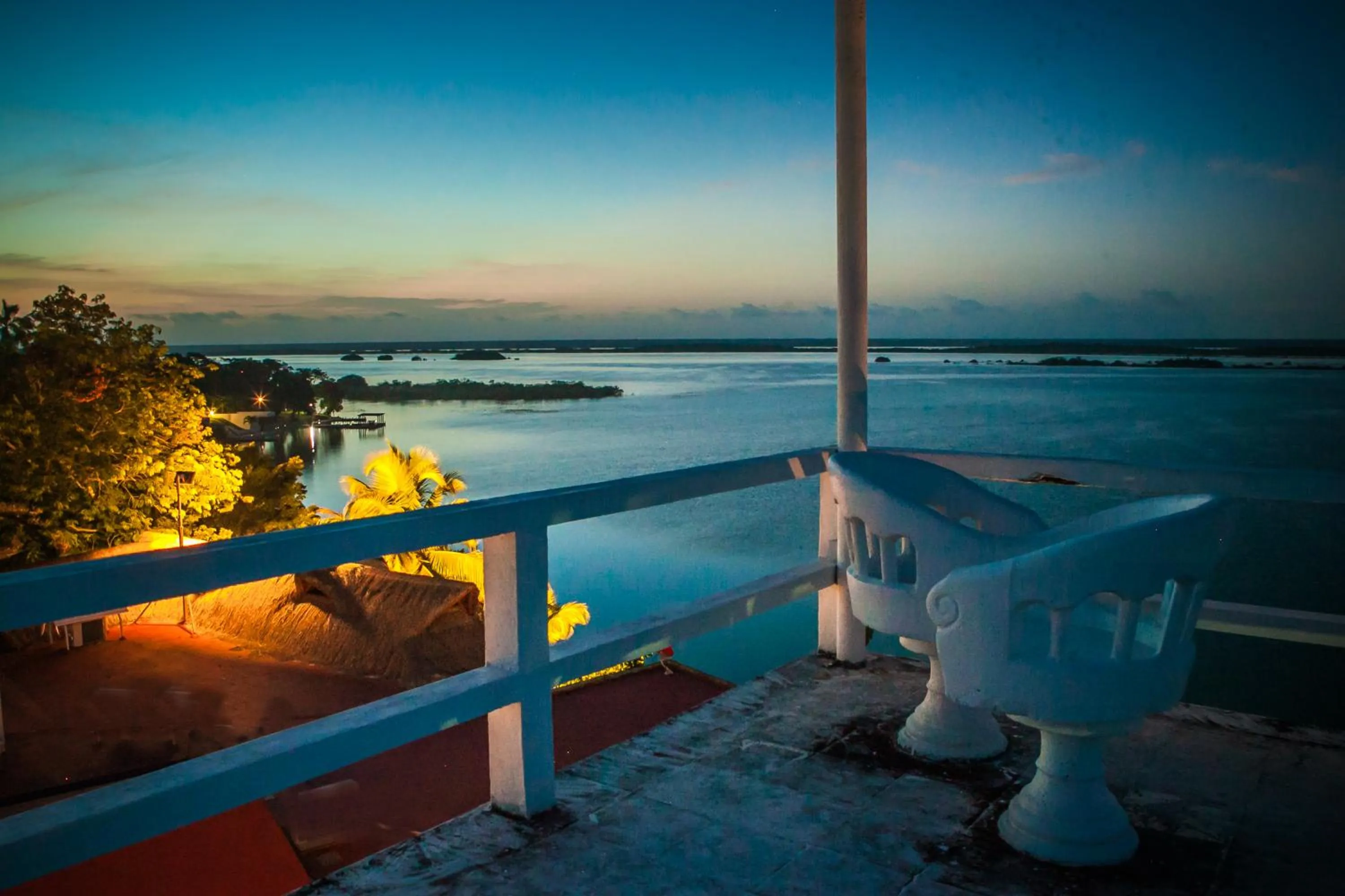 Balcony/Terrace in Hotel Laguna Bacalar