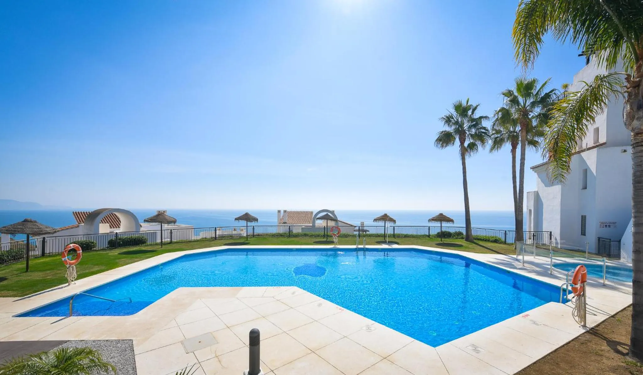 Pool view in Olée Nerja Holiday Rentals by Fuerte Group