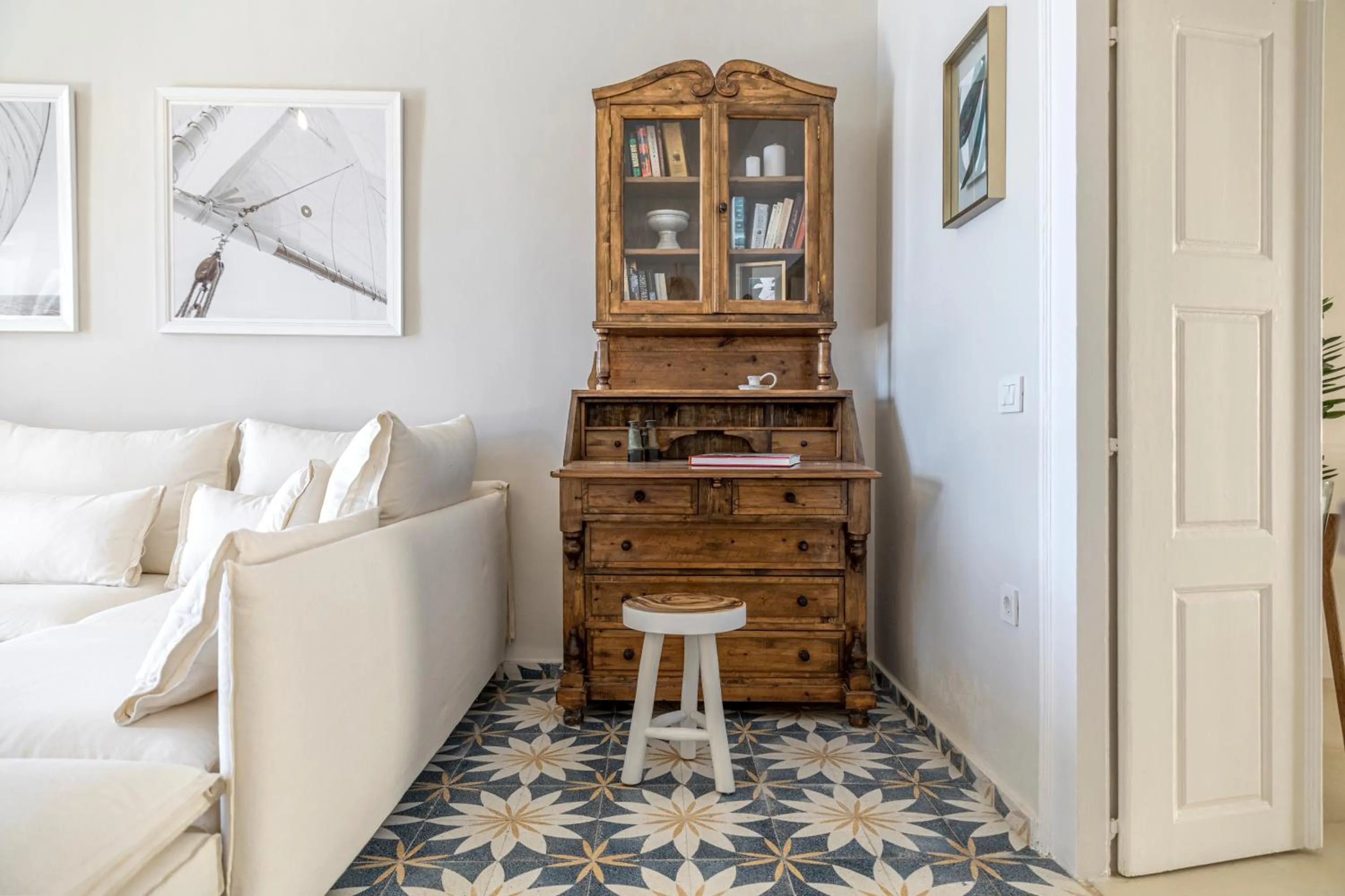 Living room in Caldera Houses Oia