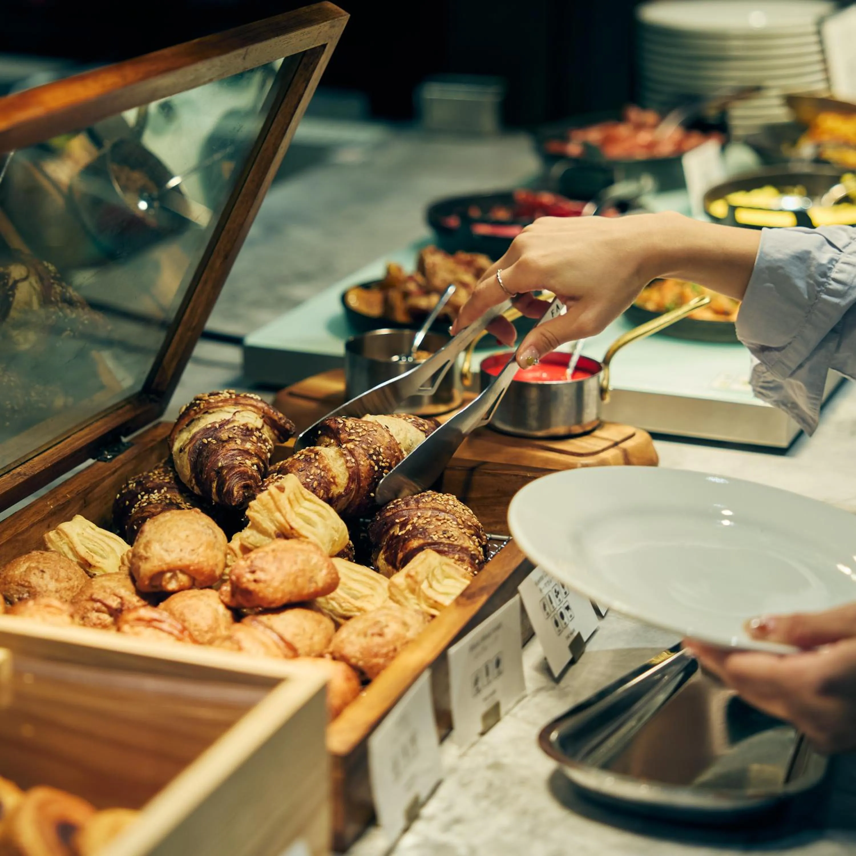 Buffet breakfast in The Mark Grand Hotel