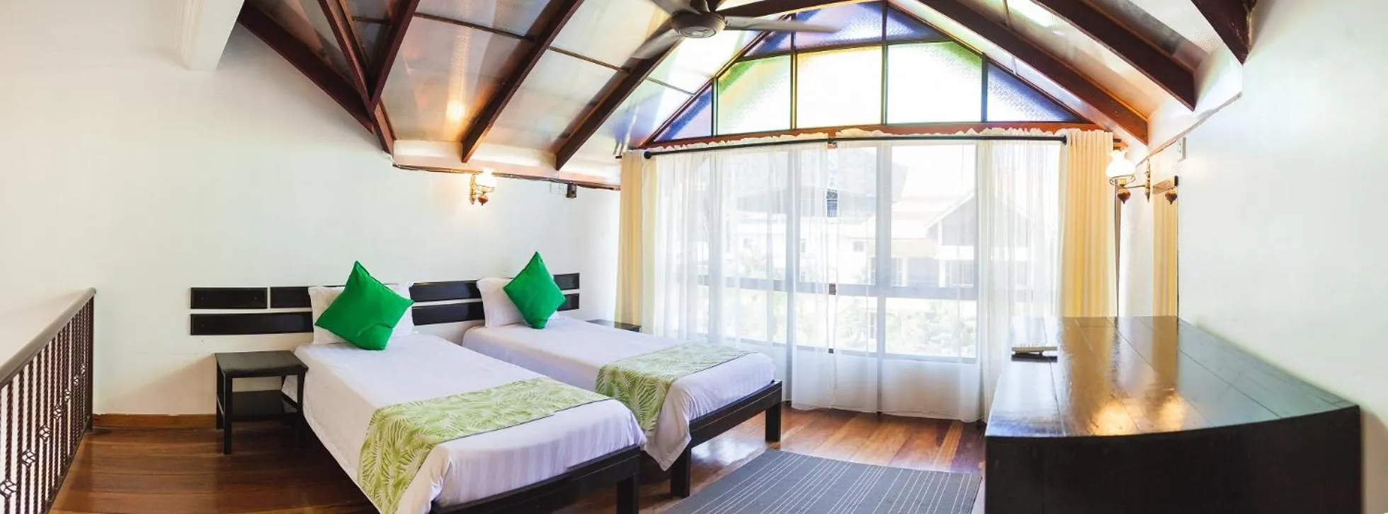 Bed in Anjungan Beach Resort