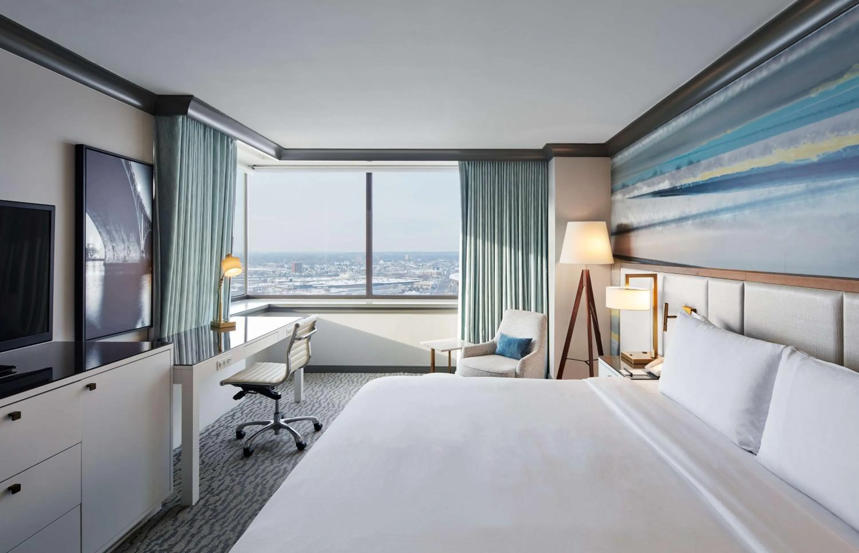 Bed in The Lofton Hotel Minneapolis, Tapestry Collection by Hilton