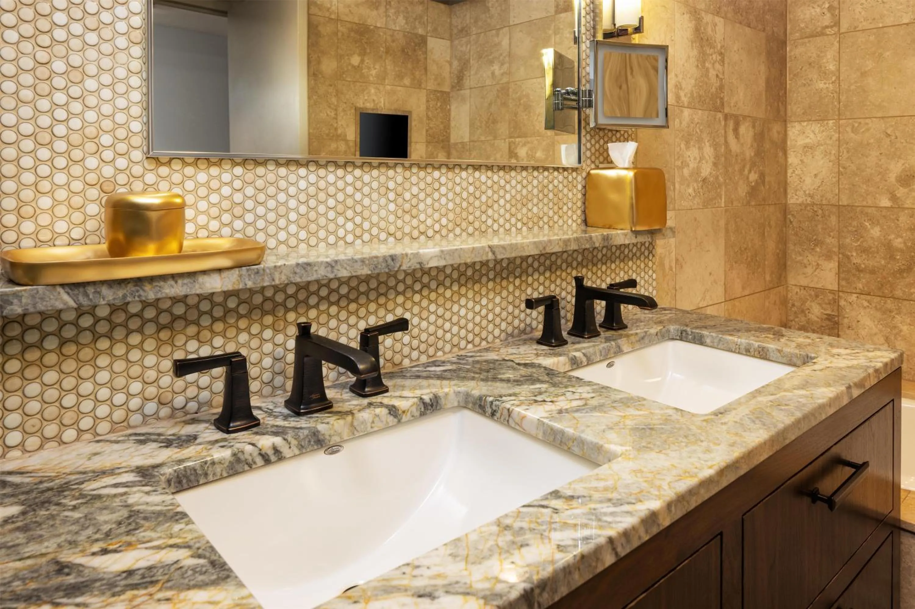 Bathroom in The Lofton Hotel Minneapolis, Tapestry Collection by Hilton