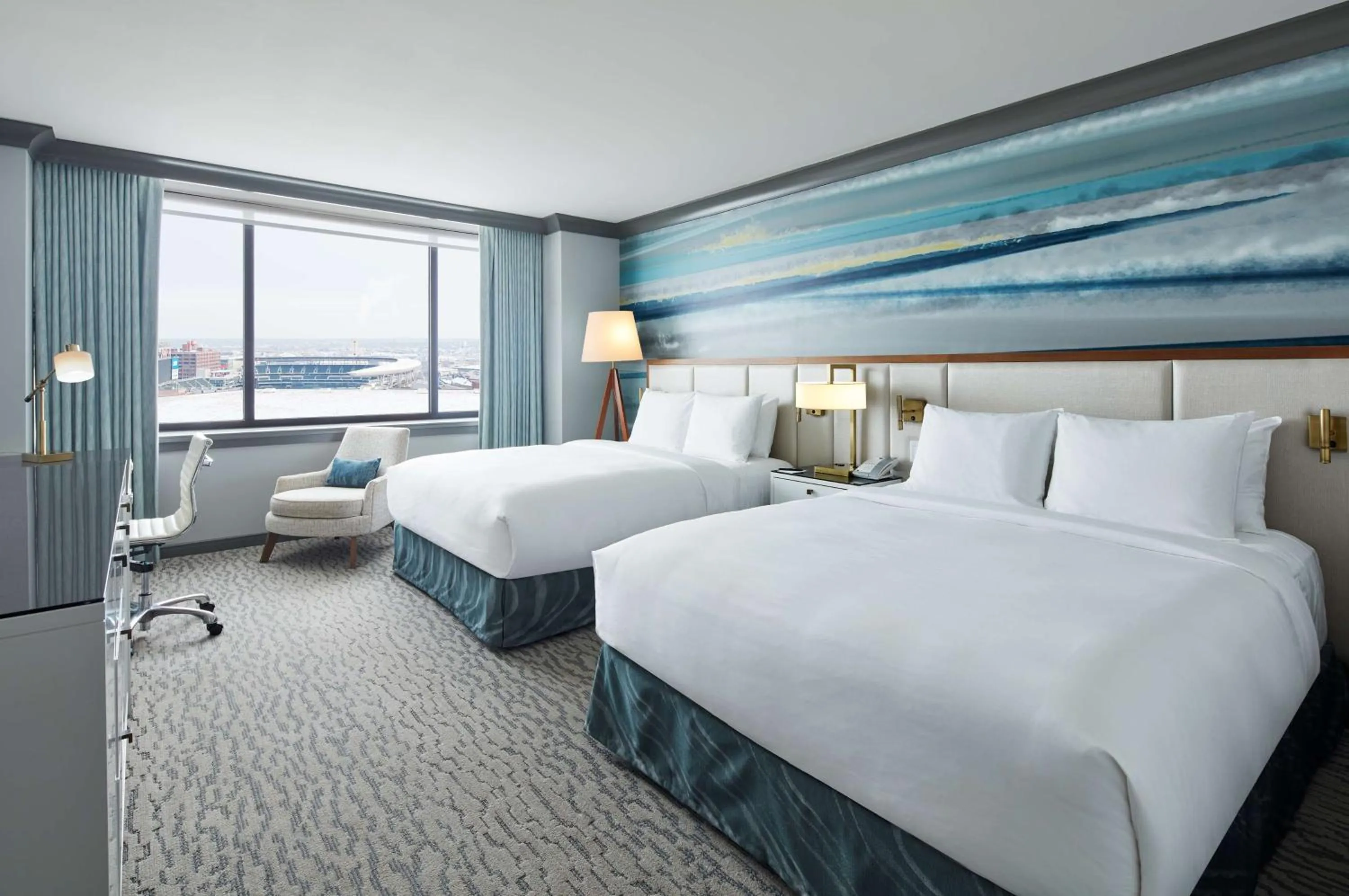 Bed in The Lofton Hotel Minneapolis, Tapestry Collection by Hilton