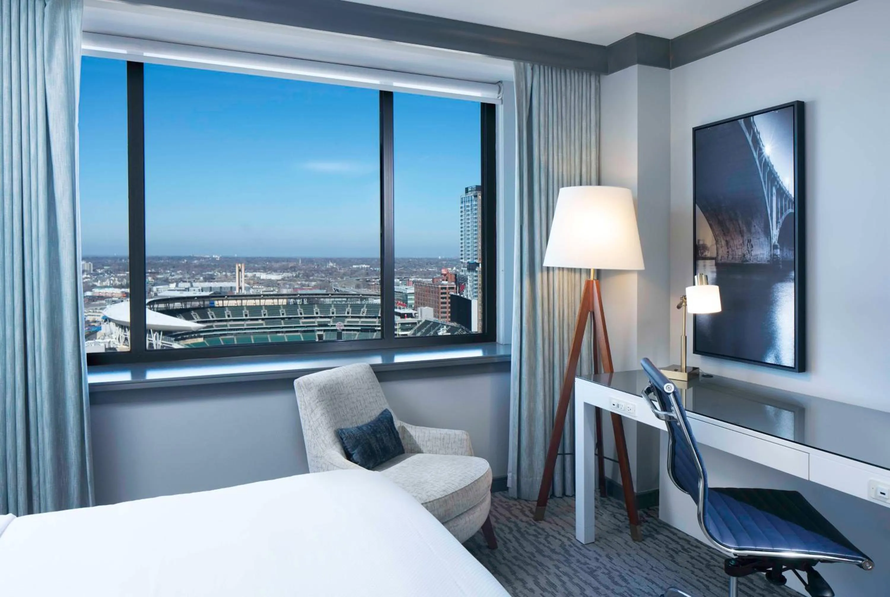 Bed in The Lofton Hotel Minneapolis, Tapestry Collection by Hilton