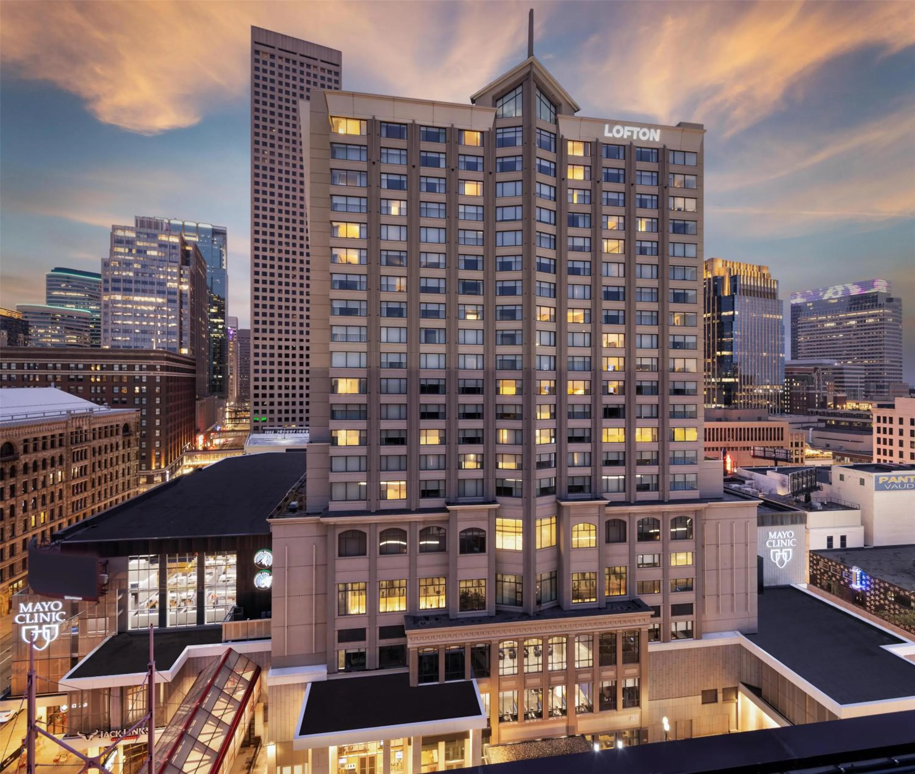 Property building in The Lofton Hotel Minneapolis, Tapestry Collection by Hilton