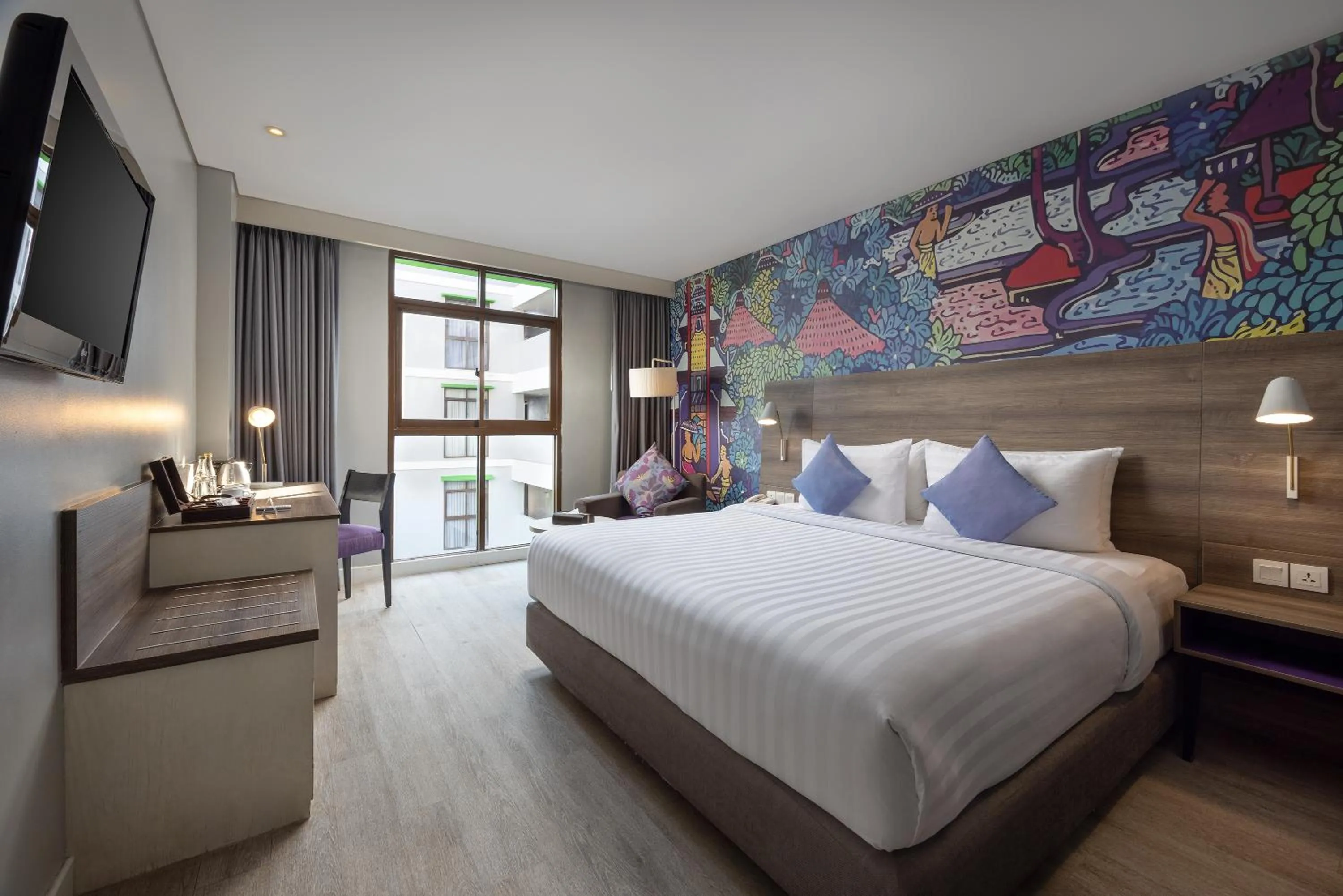 Bedroom, Bed in Wyndham Garden Kuta Beach Bali