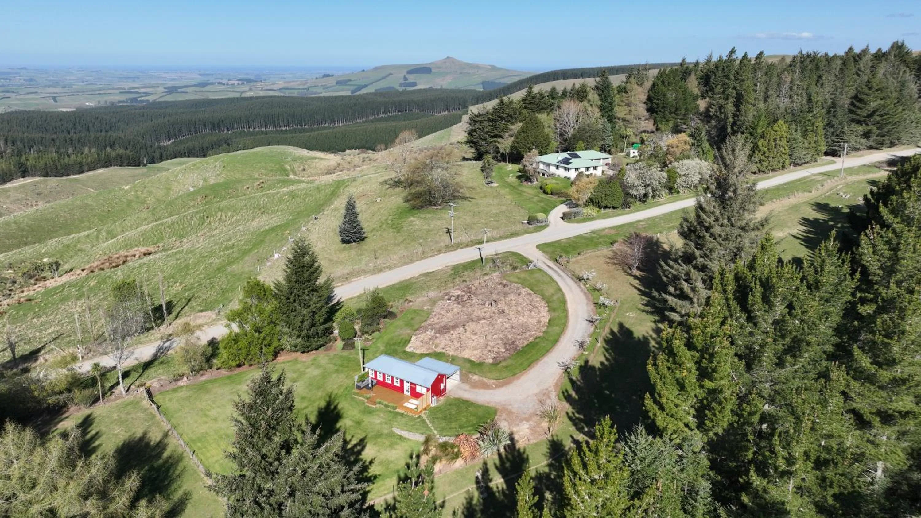 Bird's eye view in Little Red School House