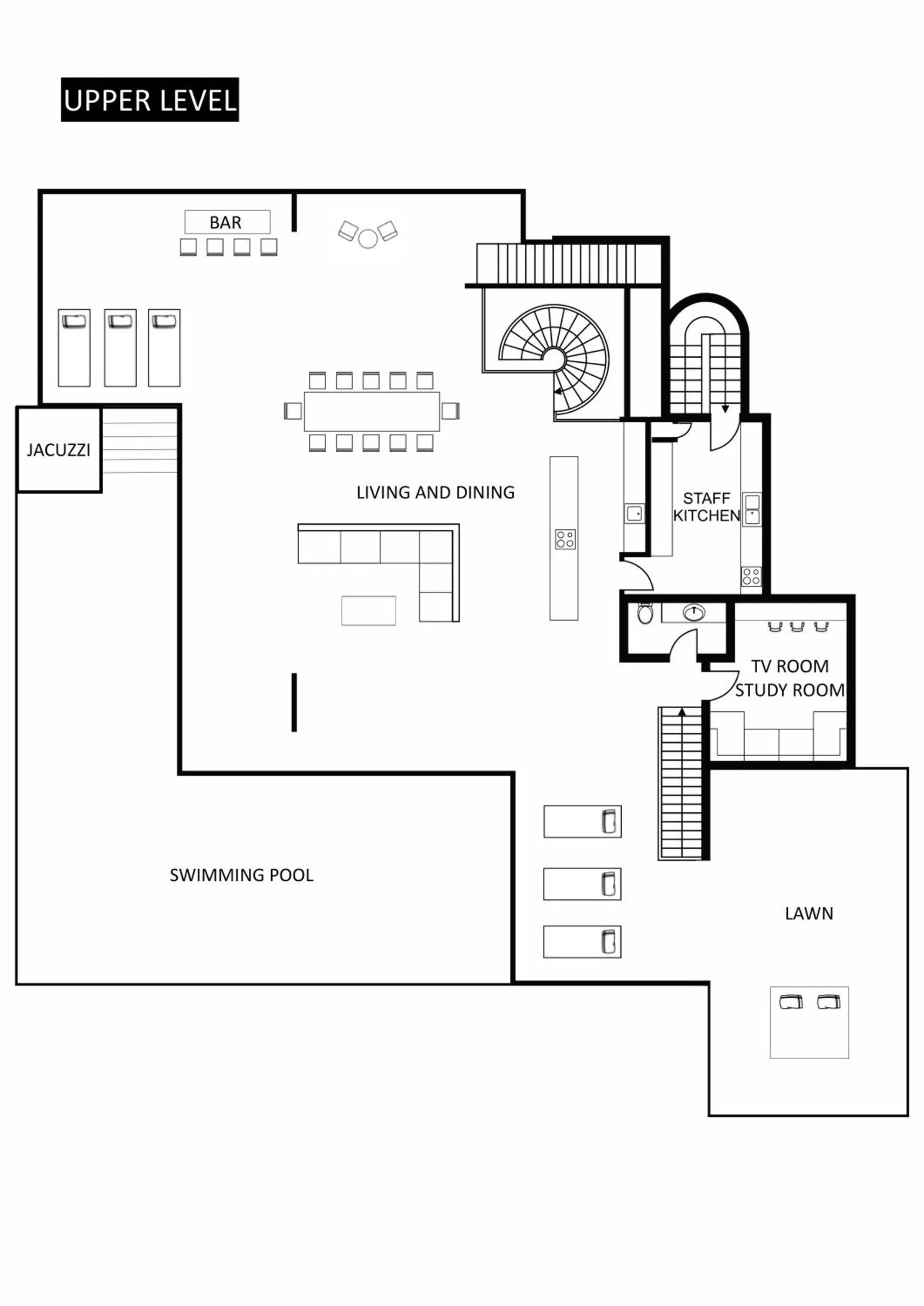 Floor plan in Villa Anavaya