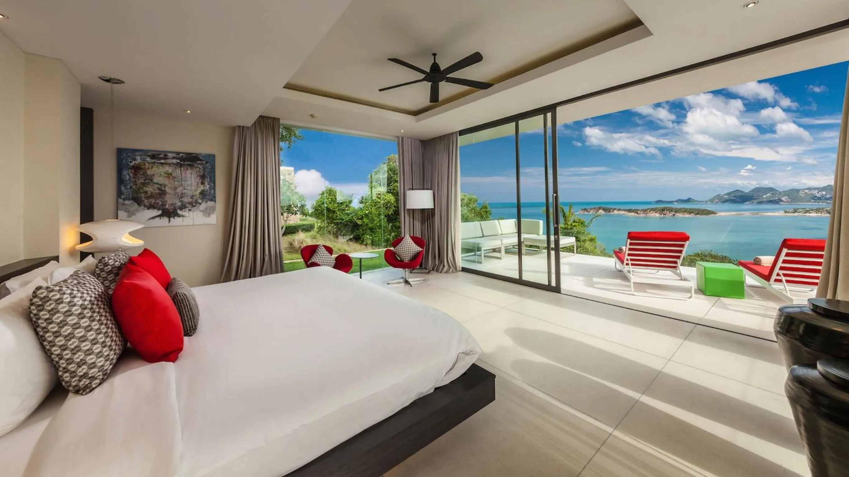 Bedroom, Bed in Villa Anavaya